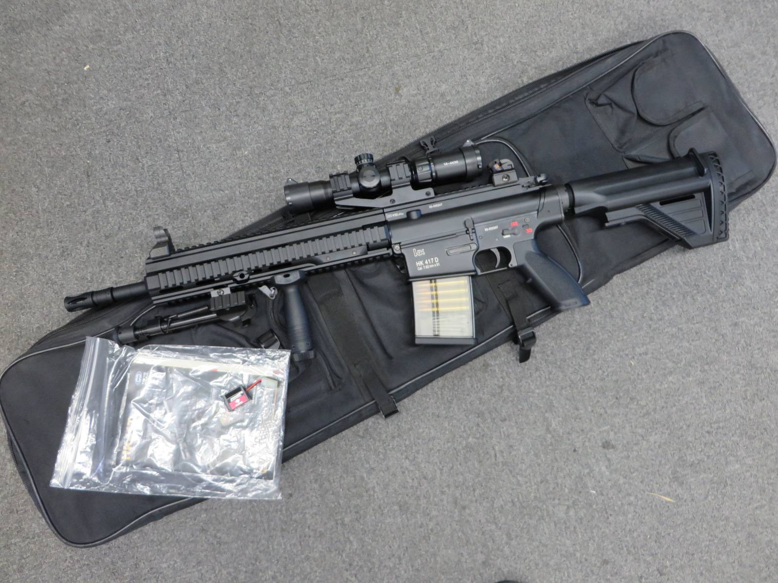 【東京マルイ】HK417 アーリーバリアント・スコープ・バイポッド・フォアグリップ　次世代電動ガン