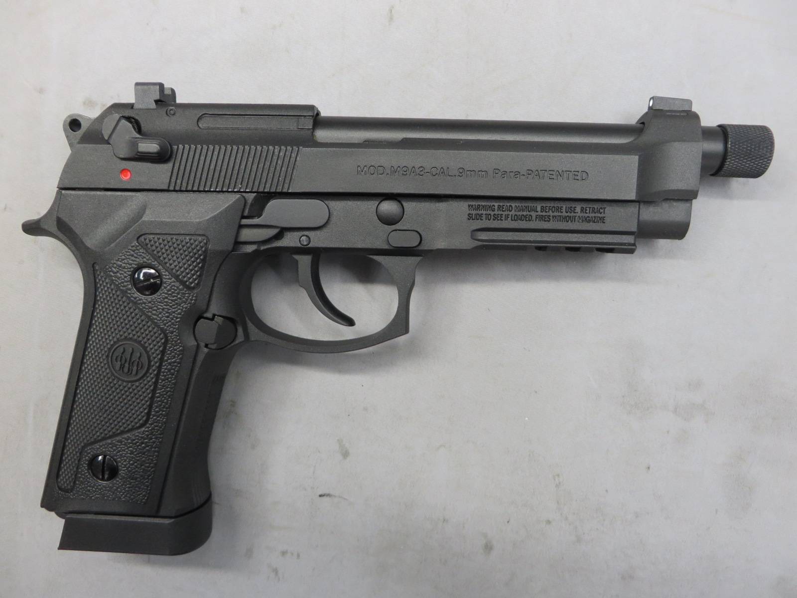【Baton Airsoft】BM-9 ブラック CO2 GBB・ベレッタM9A3