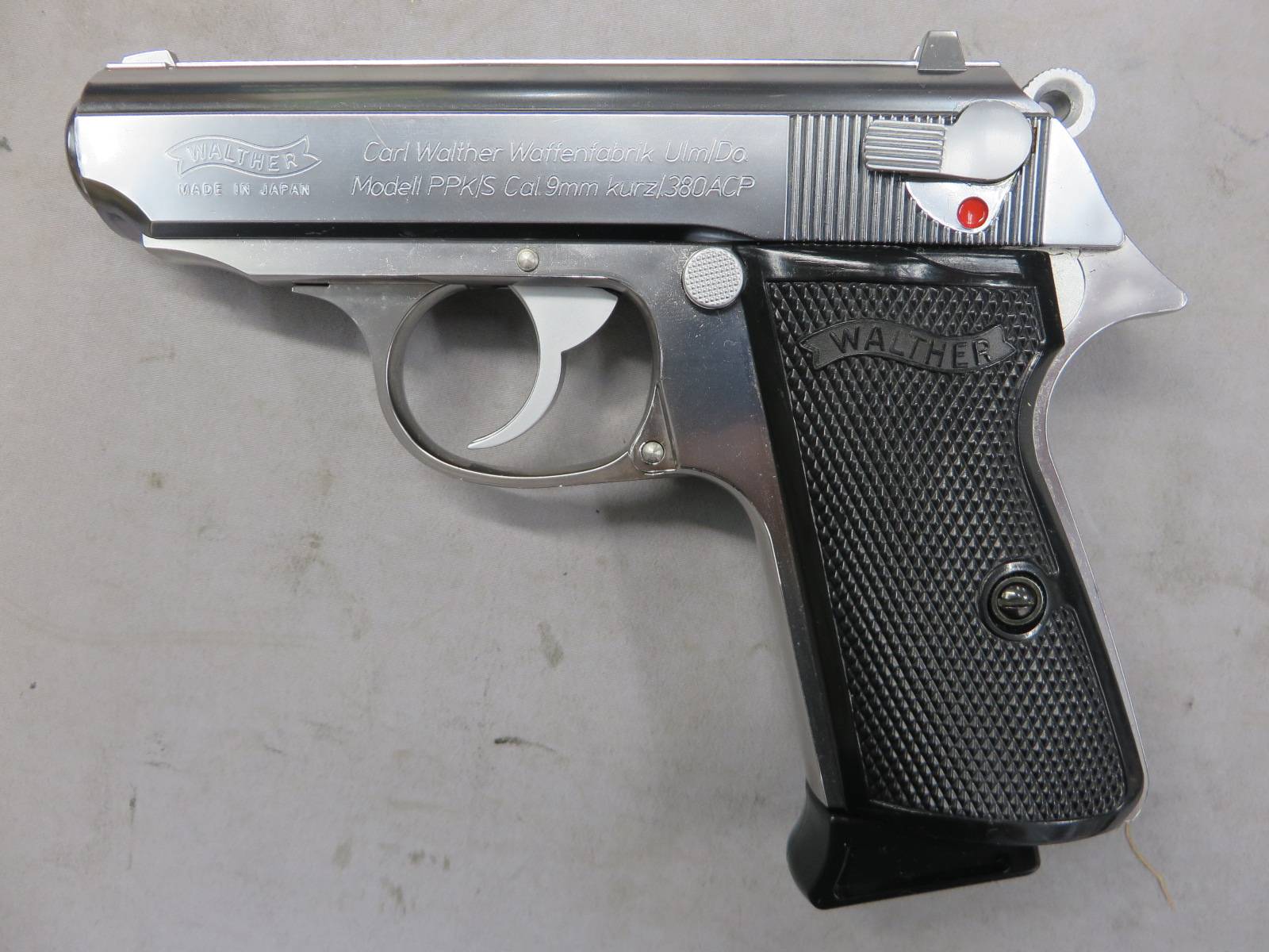 【マルゼン】ワルサー ニューPPK/S ステンレスモデル