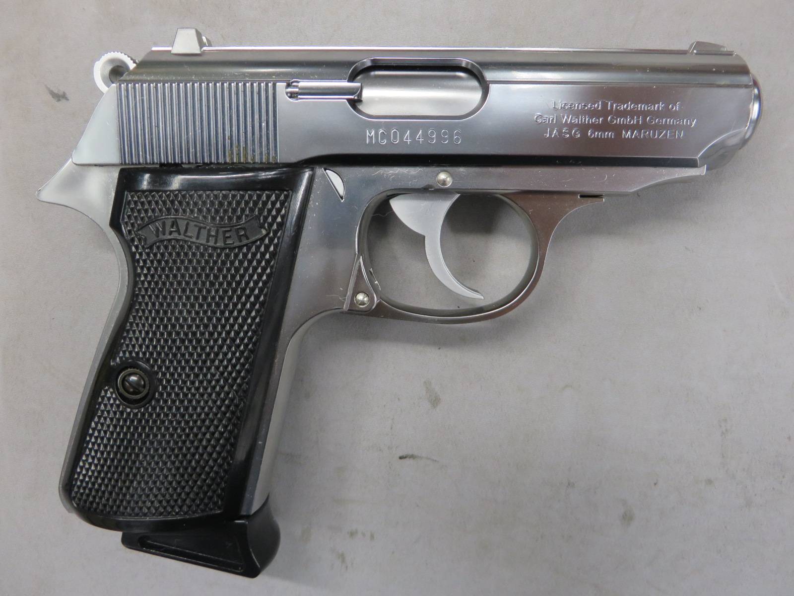 【マルゼン】ワルサー ニューPPK/S ステンレスモデル