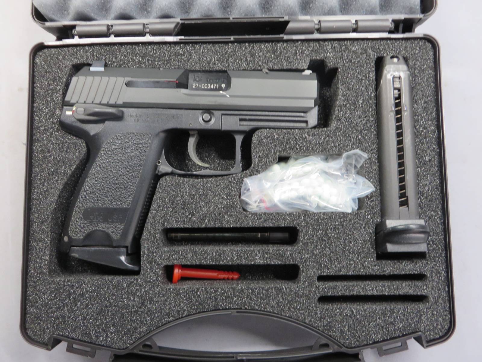 【KSC】H&K USP コンパクト SYSTEM7・アルミスライド・・スペアマガジン・HKガンケース