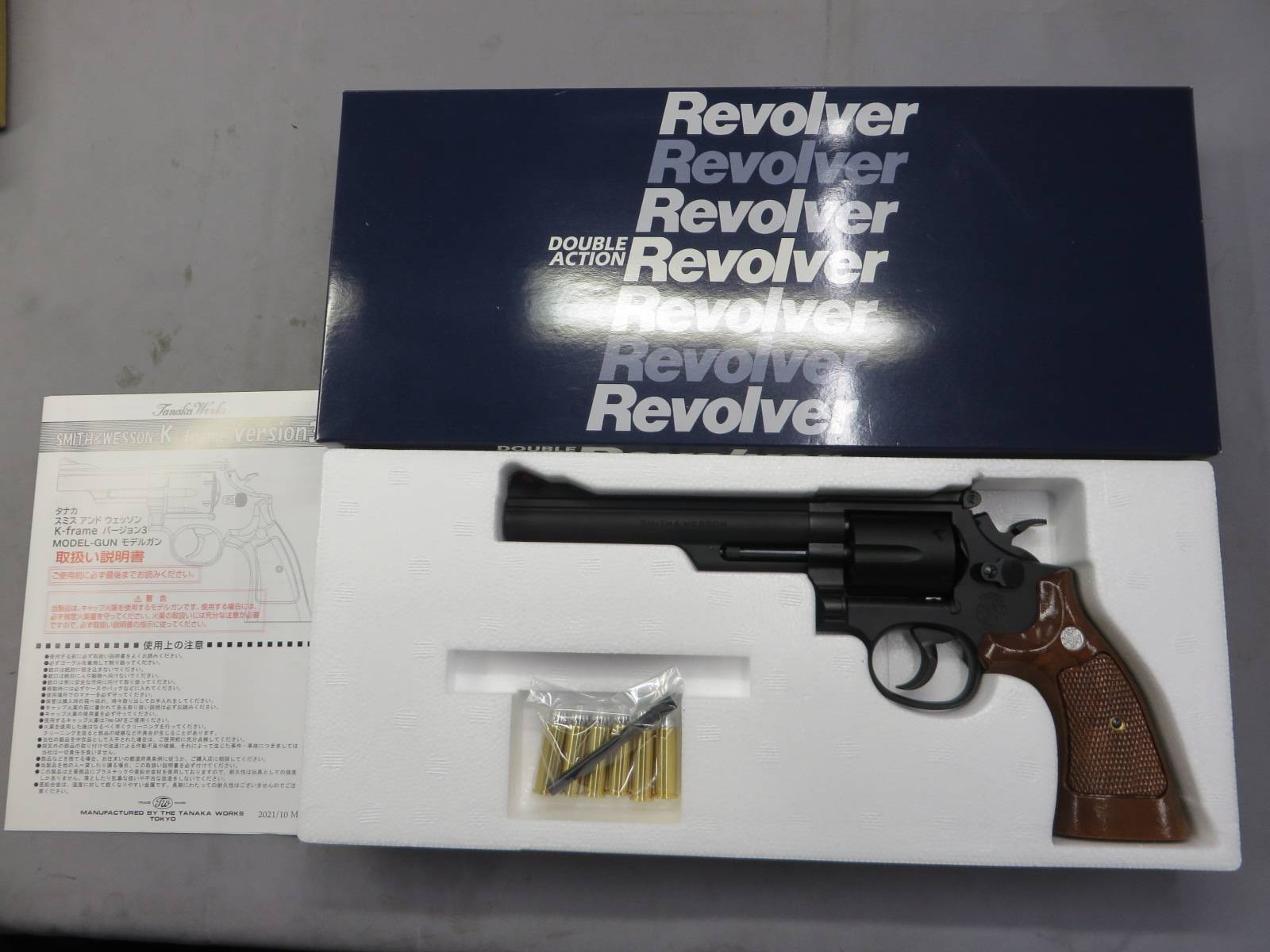 【タナカ】S&W M19 コンバットマグナム 6in HW Ver.3  モデルガン