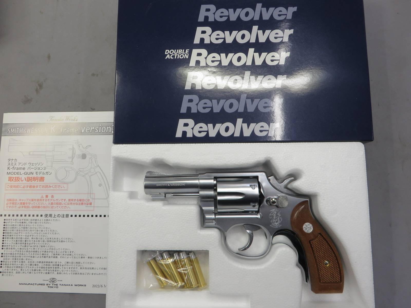 【タナカ】S&W M65.357magnum 3in ステンレス Ver.3 モデルガン