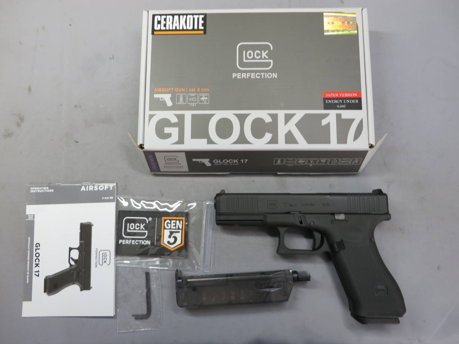 【GHK・UMAREX】グロック17 Gen.5 MOS メタルスライド・G17 Glock17