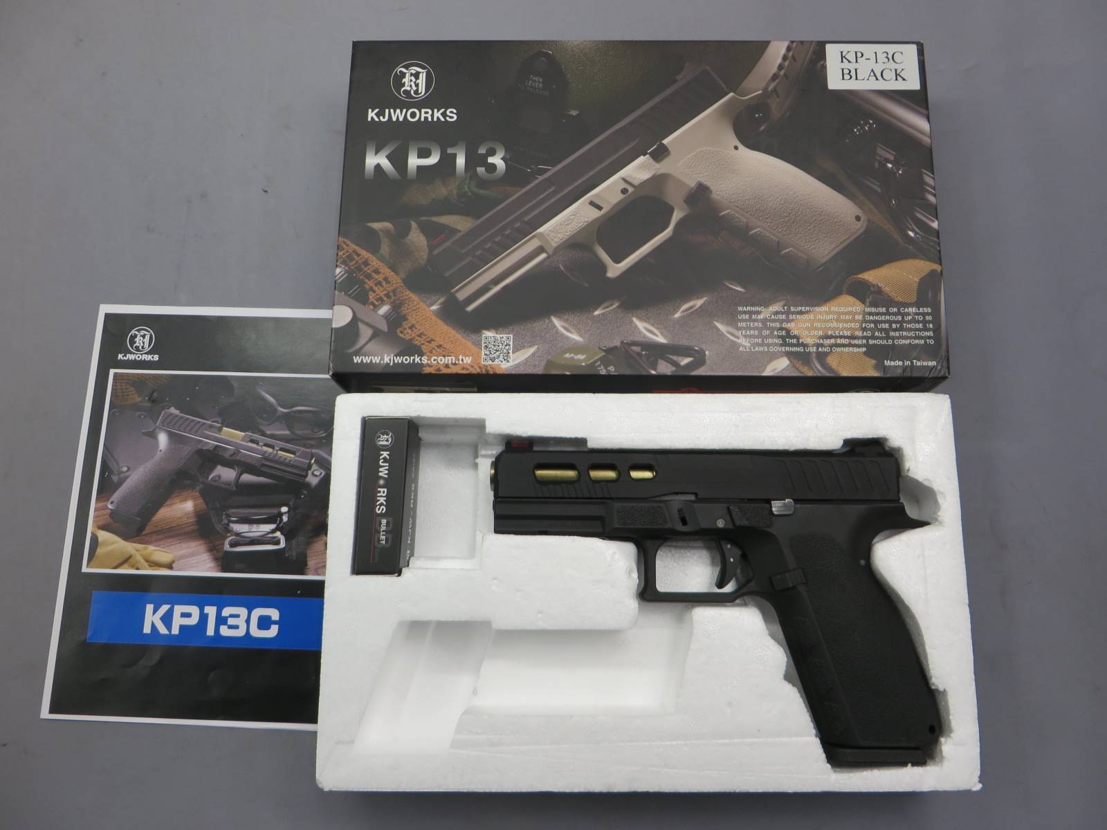 【KJ-Works】KP-13C ブラック  / メタルスライド
