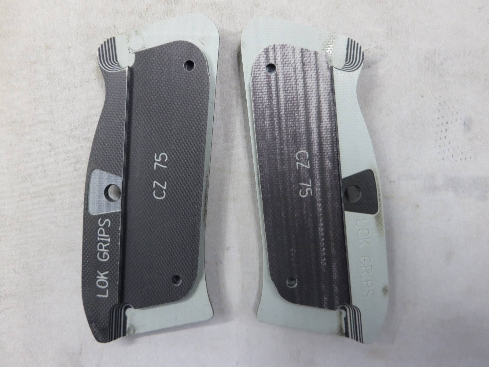【LOKGRIPS】CZ75  Palm Swell Grey/Black Mayhem G10グリップ