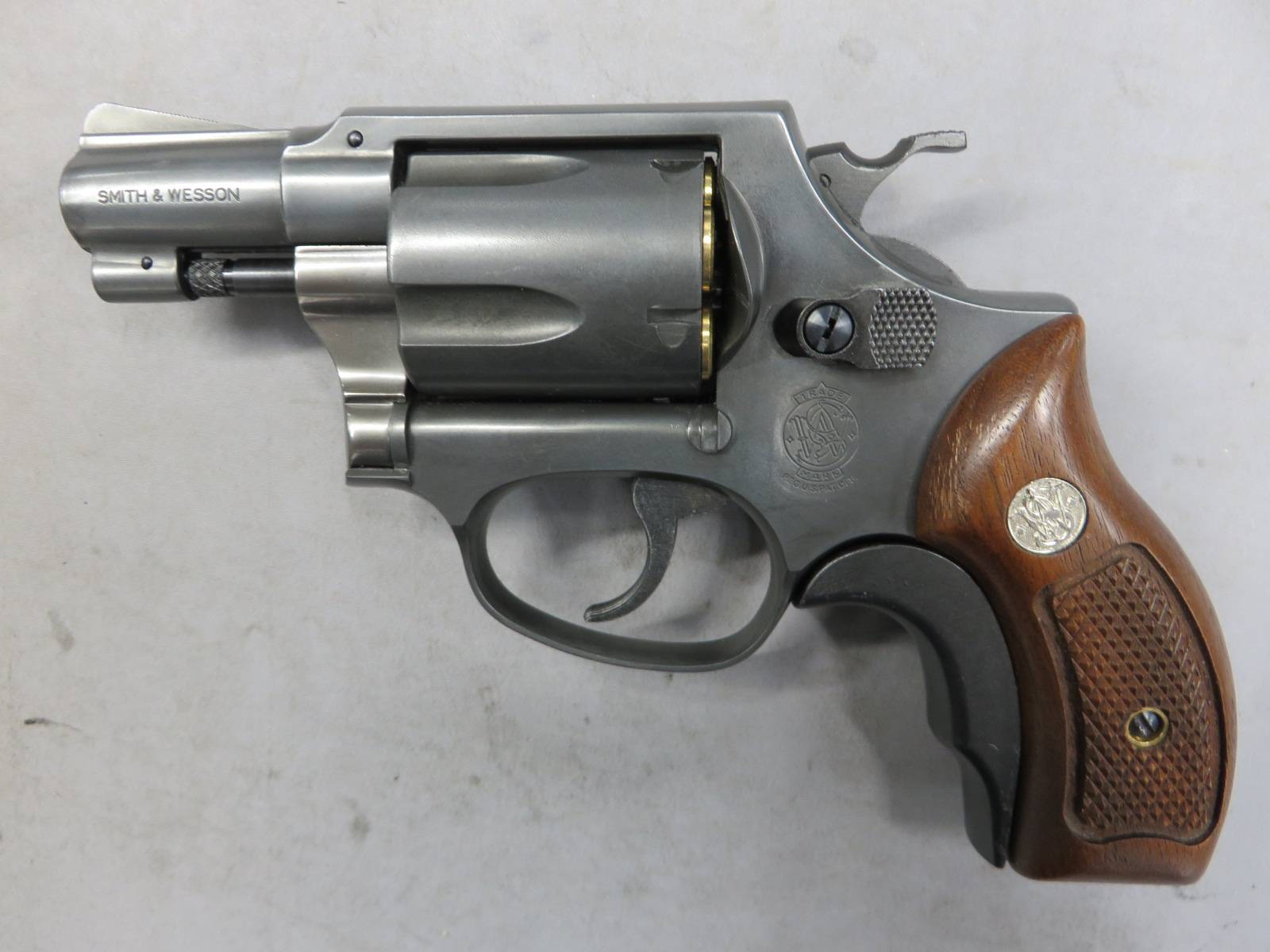 【マルシン】S&W M36 2in ブラック エクセレント HW 木製サービスグリップ 6ｍｍBB リアルXカート