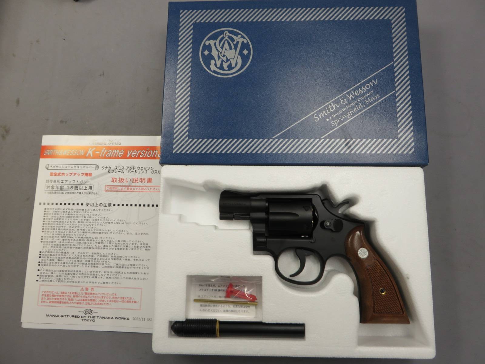 【タナカ】S&W M10 Military & Police .38spl 2in squareButt HW Ver.3
