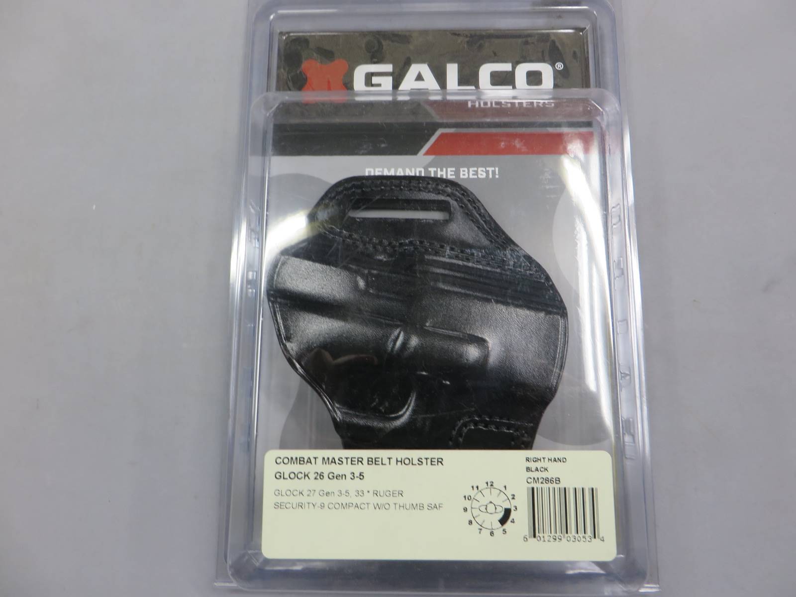 【GALCO】グロック26・G26 コンバットマスター ベルトホルスター