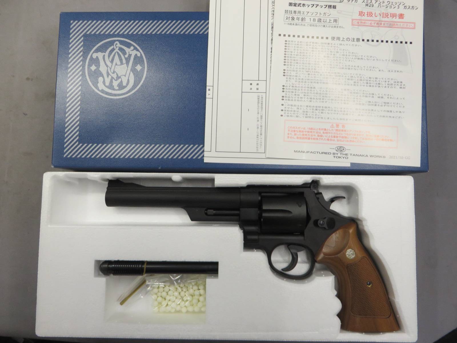 【タナカ】S&W M29 カウンターボアード 6.5inch HW Ver.3・ウォールナット+Weightグリップ