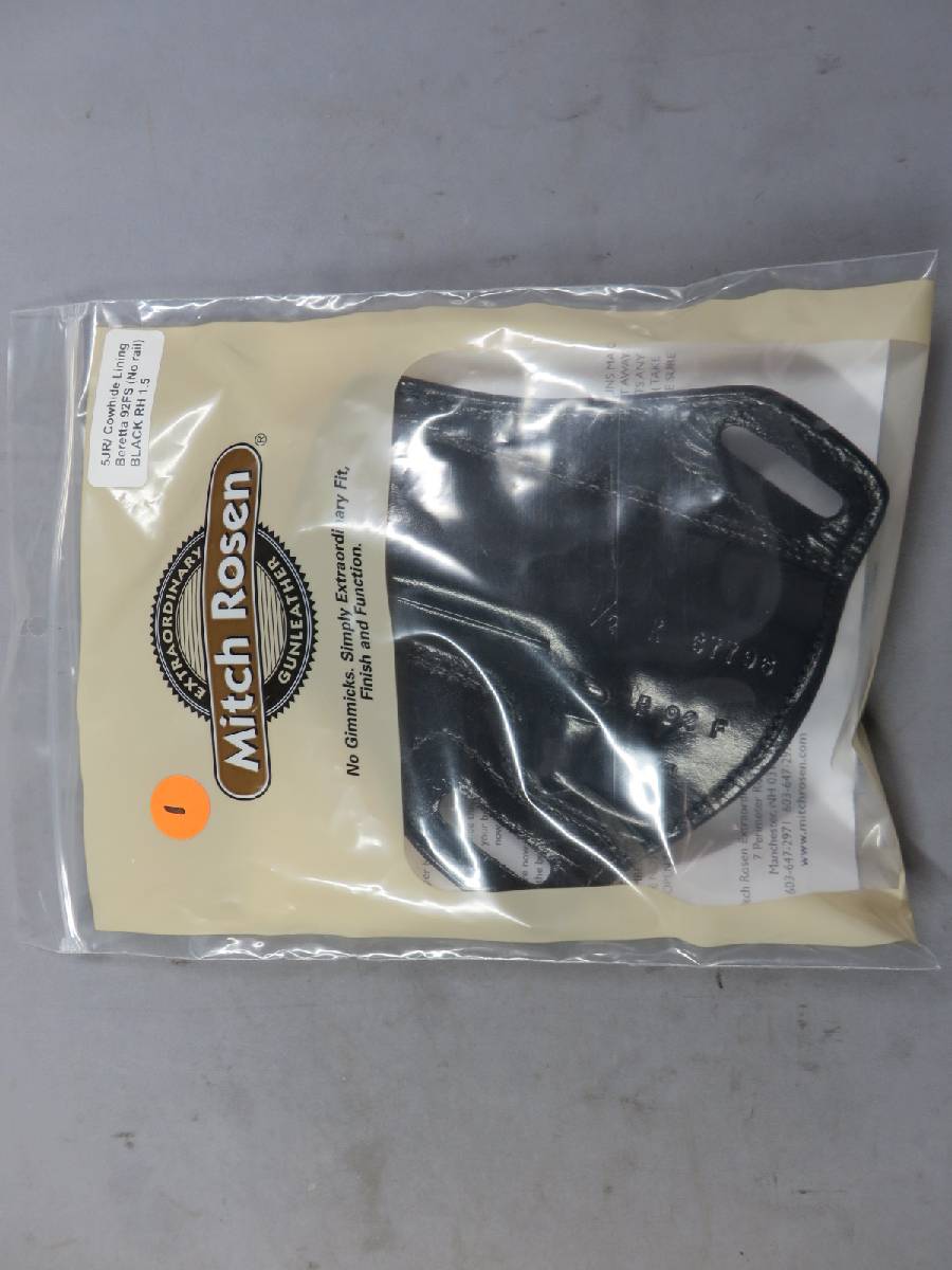 【Mitch Rosen】5JR Cowhide Lining ベレッタ92FS（NoRail）ブラック RH 1.5