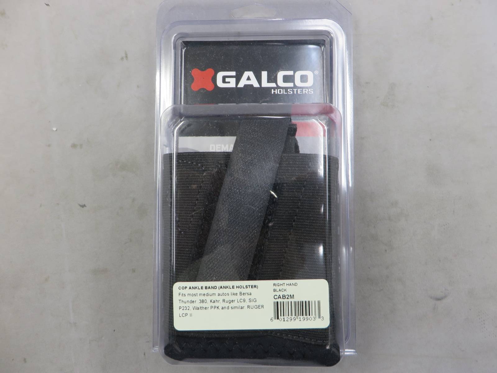 【GALCO】ミディアムオート（PPK P232 他）COP アンクルバンド ホルスター CAB2M