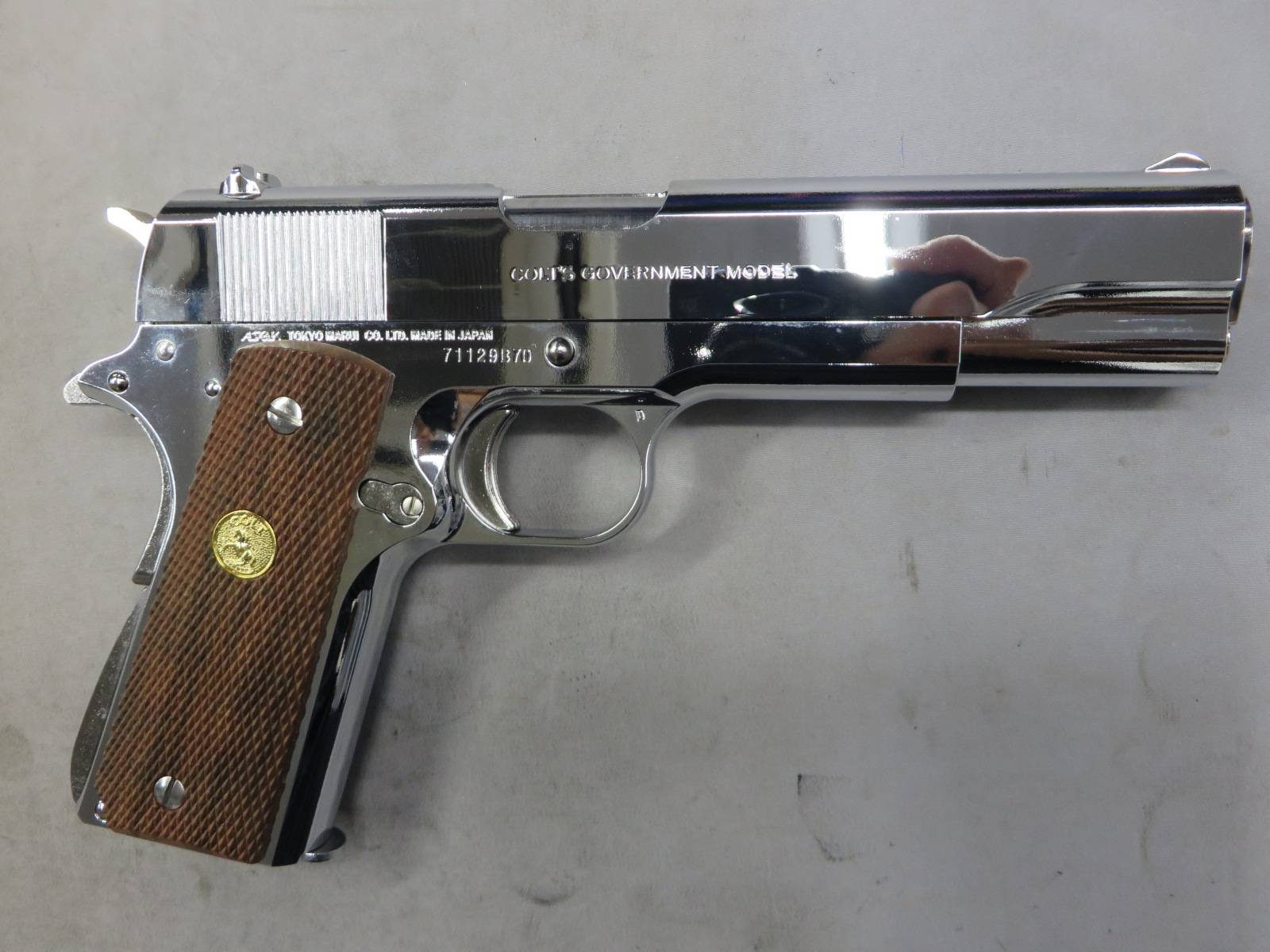 【東京マルイ】コルトガバメントMK4シリーズ70　ニッケルフィニッシュ