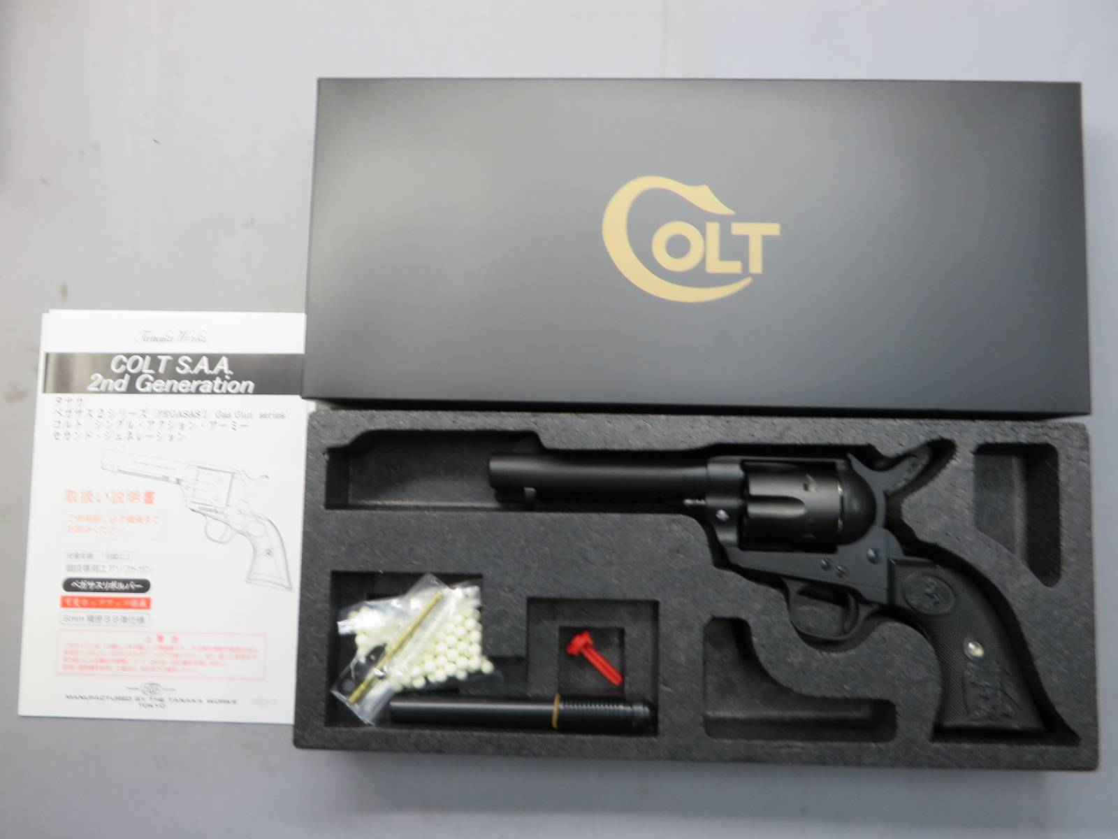 【タナカ】コルトSAA.45 2nd Gen 4-3/4in シビリアン ABS  PSGASAS2(ペガサス2)