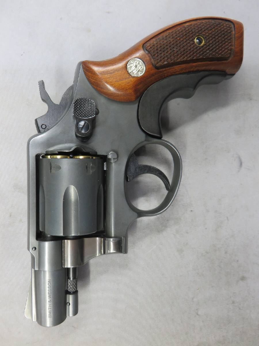 【マルシン】S&W M10 2in エクセレント HW　ハーフチェッカー木製グリップ仕様 リアルXカートリッジ