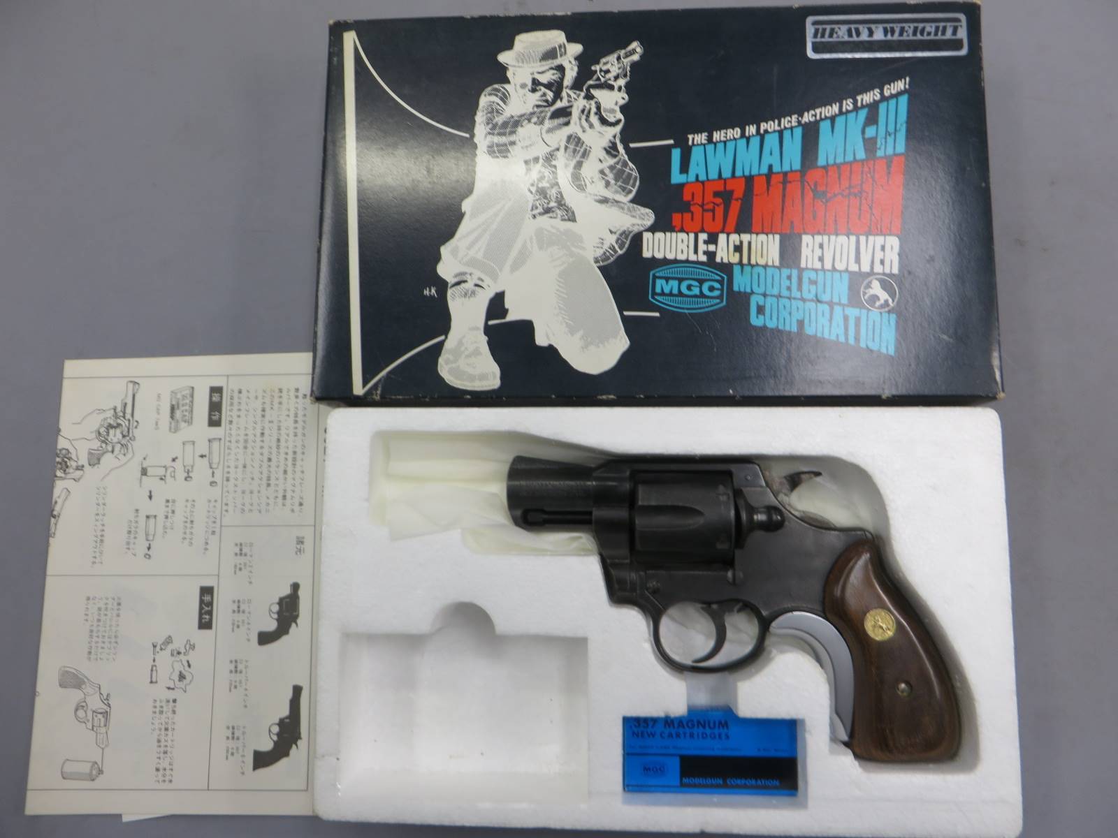 【MGC】コルト LAWMAN ローマン MK3 2in SRH・木製グリップ モデルガン