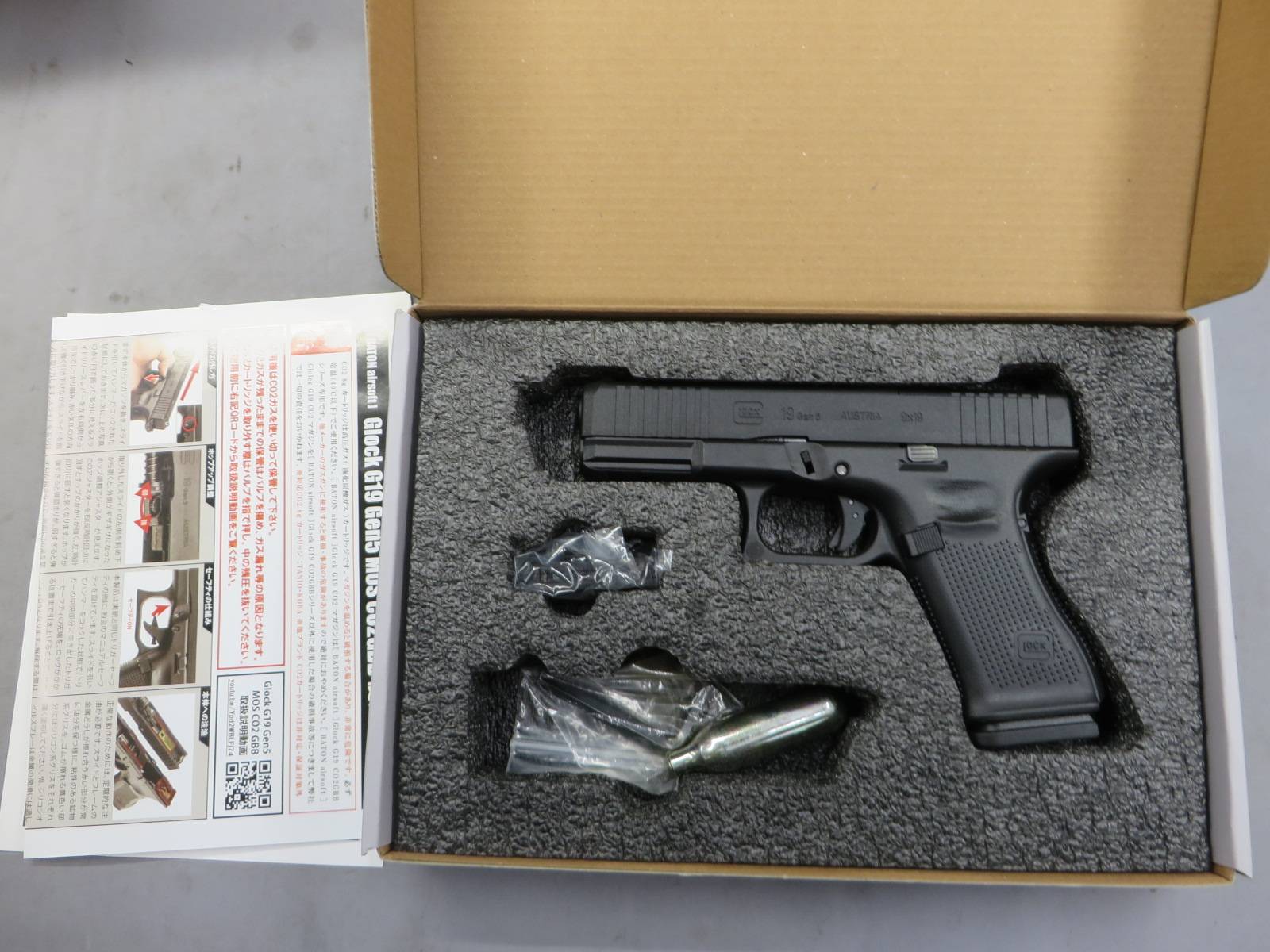 【Baton Airsoft】グロック19 Gen.5 MOS CO2・G19 Glock19