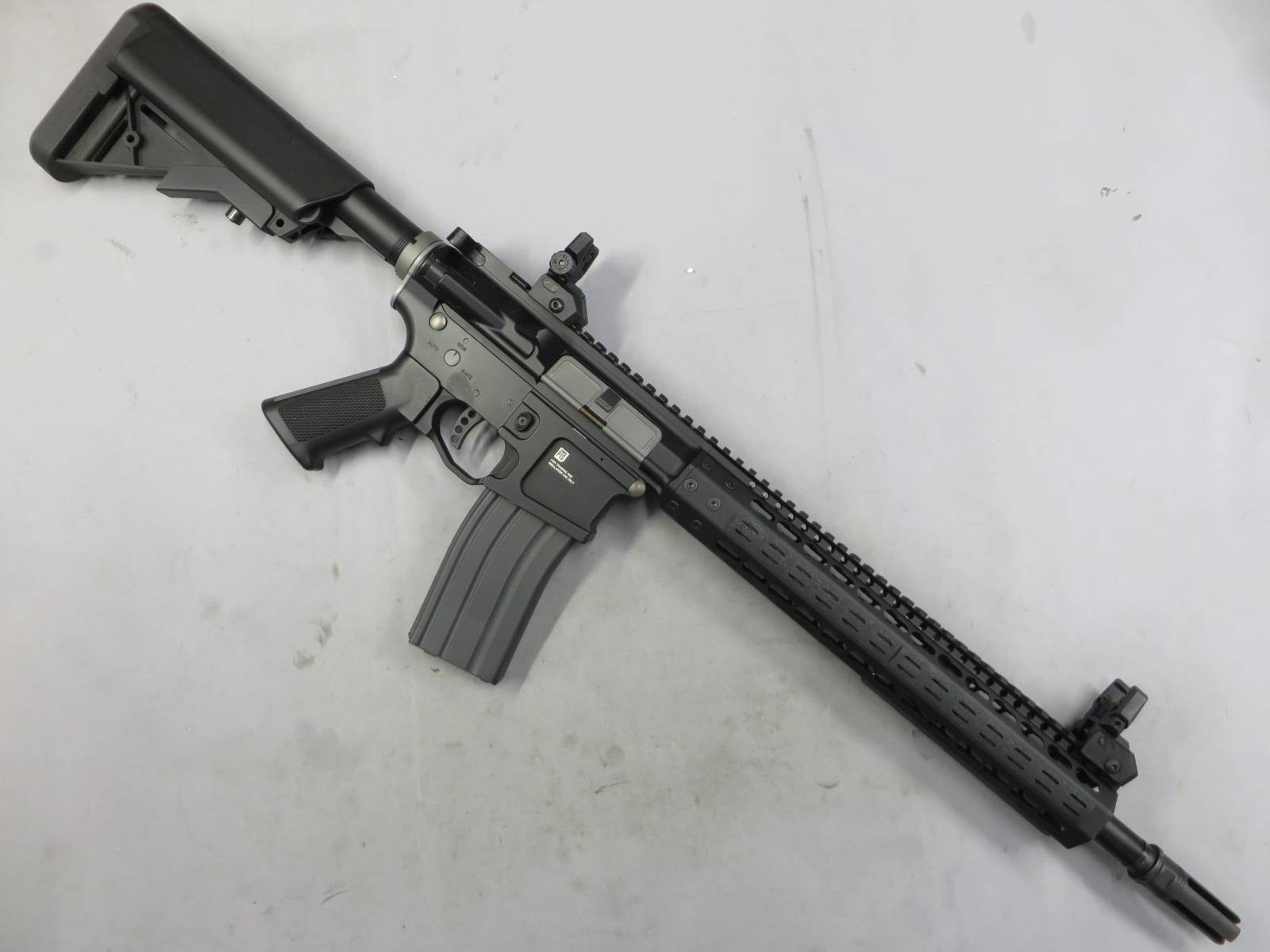 【KSC】PTS MEGA ARMS MKM-AR15・フリップアップ 集光サイト・レイルカバー