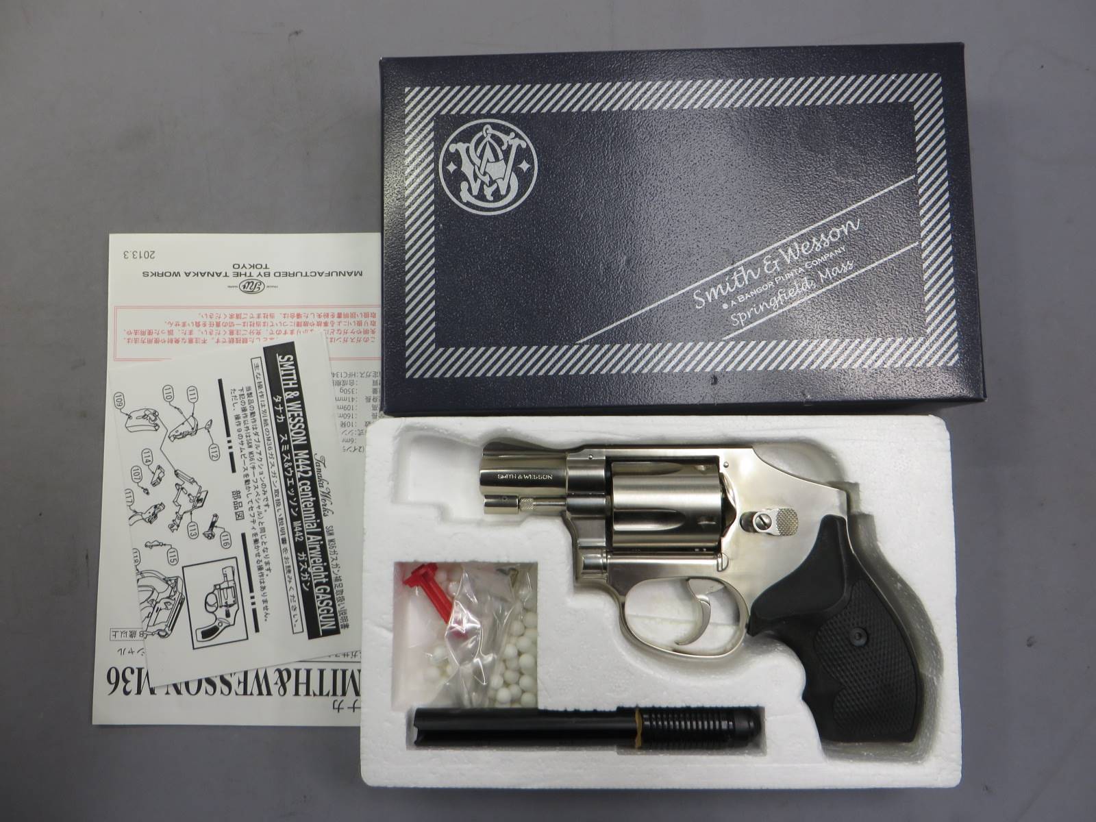 【タナカ】S&W M442 エアーウエイト 2in ニッケル