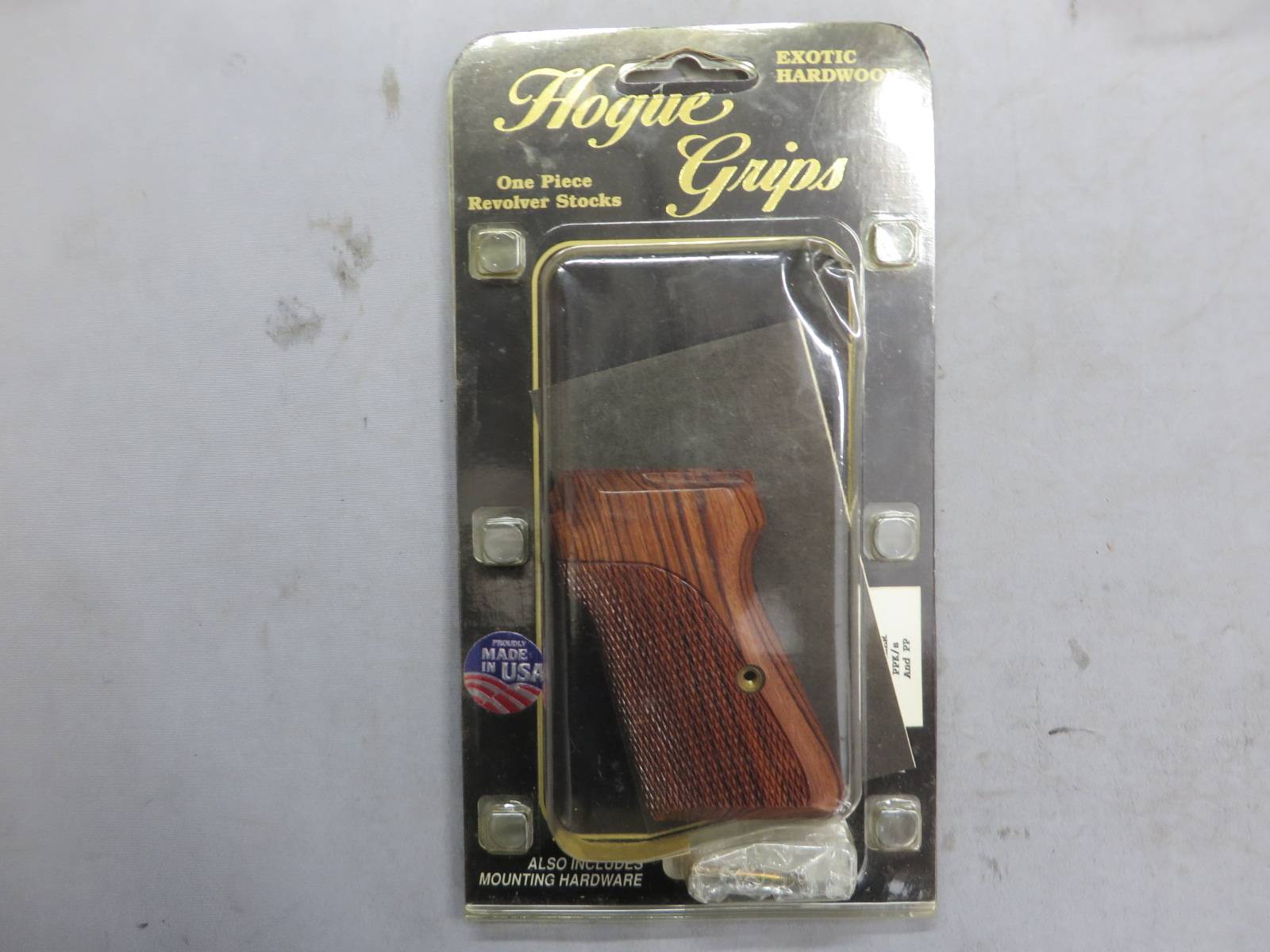 【HOGUE】ワルサー PPK/S キングウッド グリップ