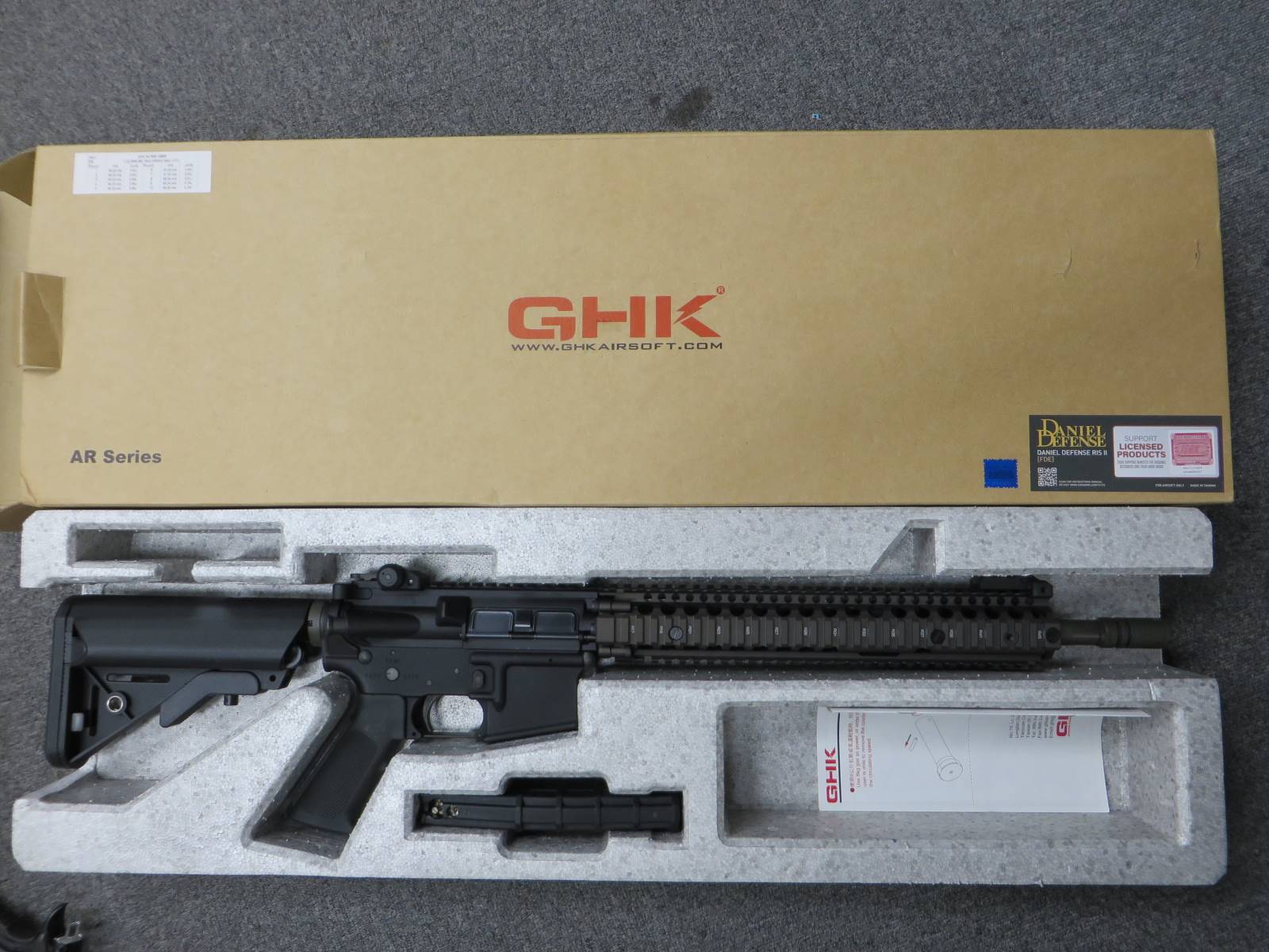 【GHK】M4 RIS2 GBBR (Daniel Defense Official Licensed)