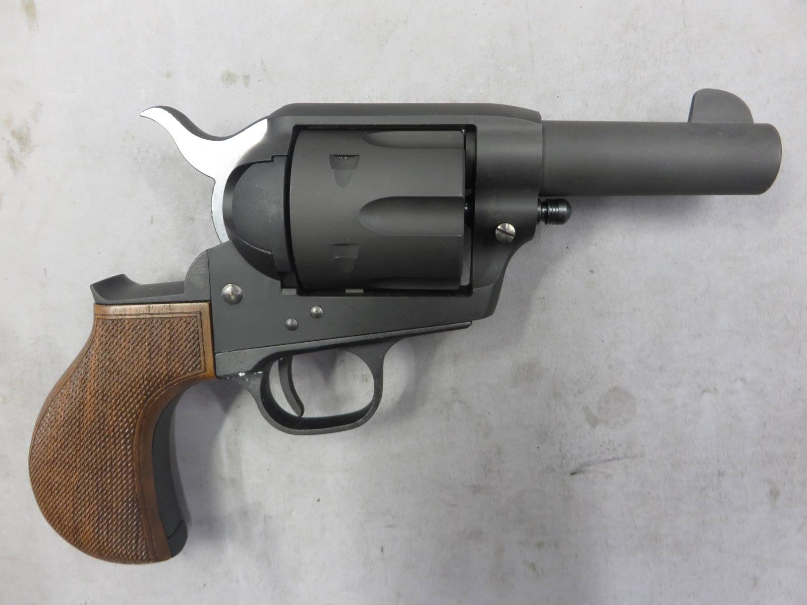 【MULE・Fuji Company】コルトSAA .45 Birds Head Sheriffs モデル フルチェッカー 木製グリップ　モデルガン