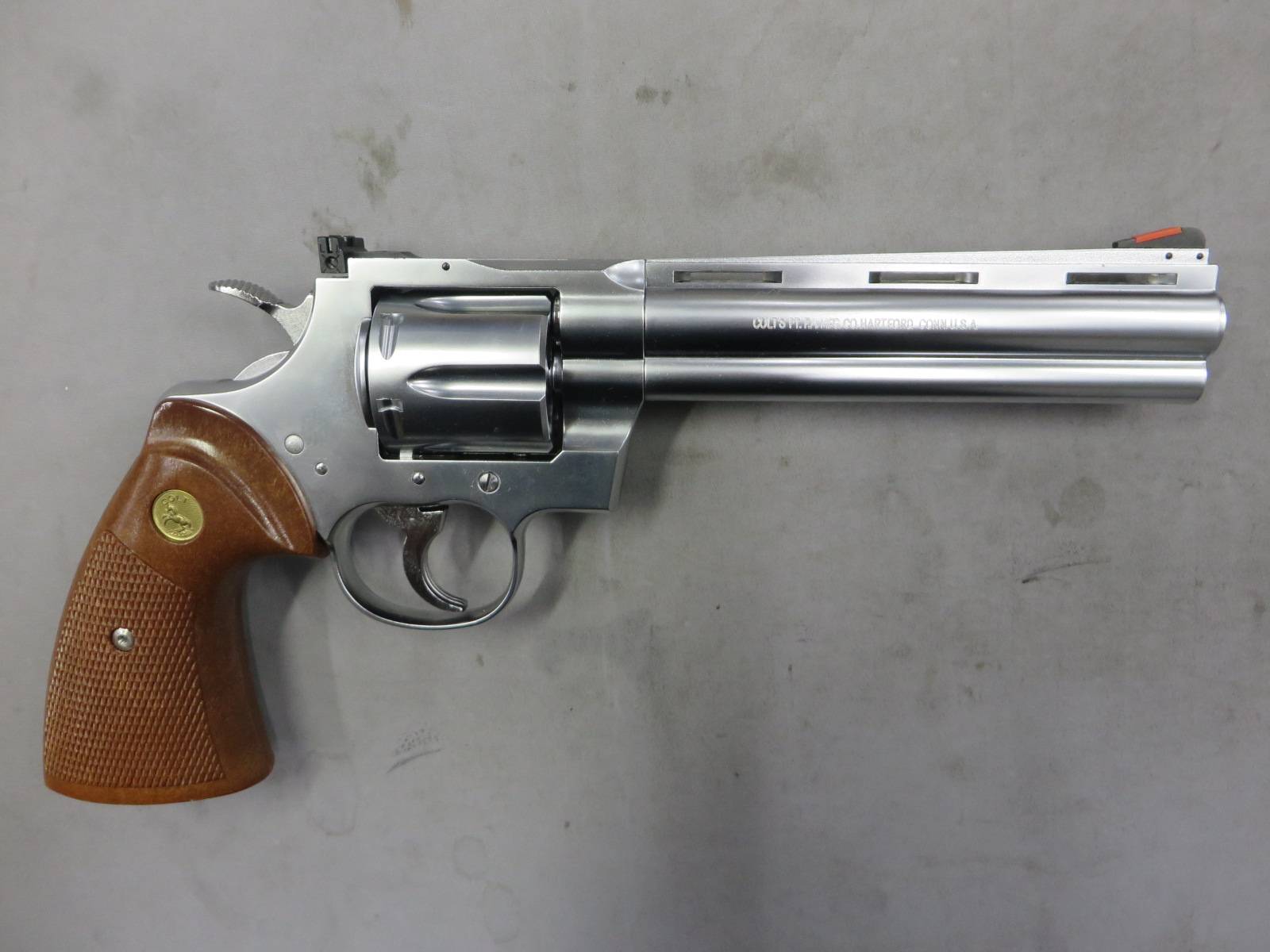 【タナカ】コルトパイソン.357mag 6in R-model ステンレス モデルガン