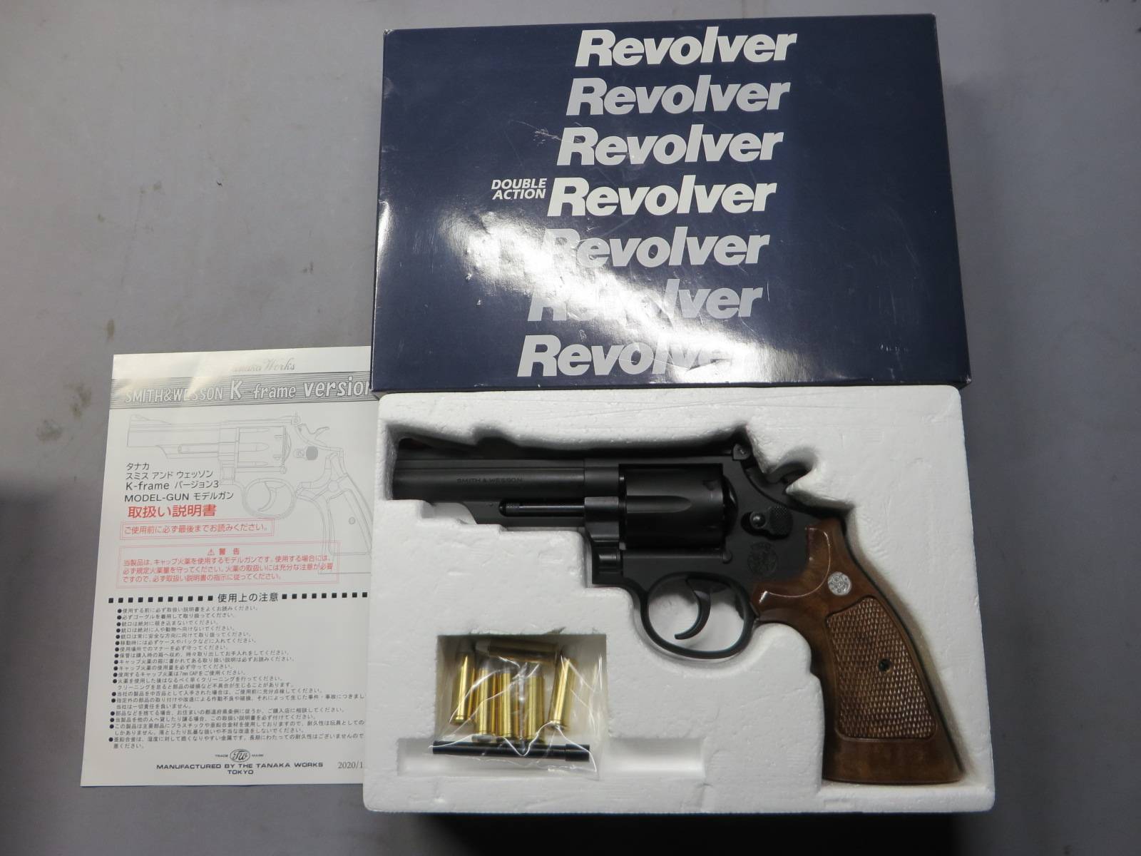【タナカ】S&W M19 コンバットマグナム 4in HW Ver.3   モデルガン
