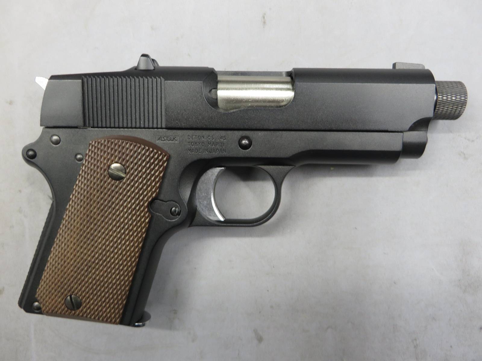 【東京マルイ】デトニクス.45 コンバットマスター ブラック・サイレンサー対応メタルアウターバレル