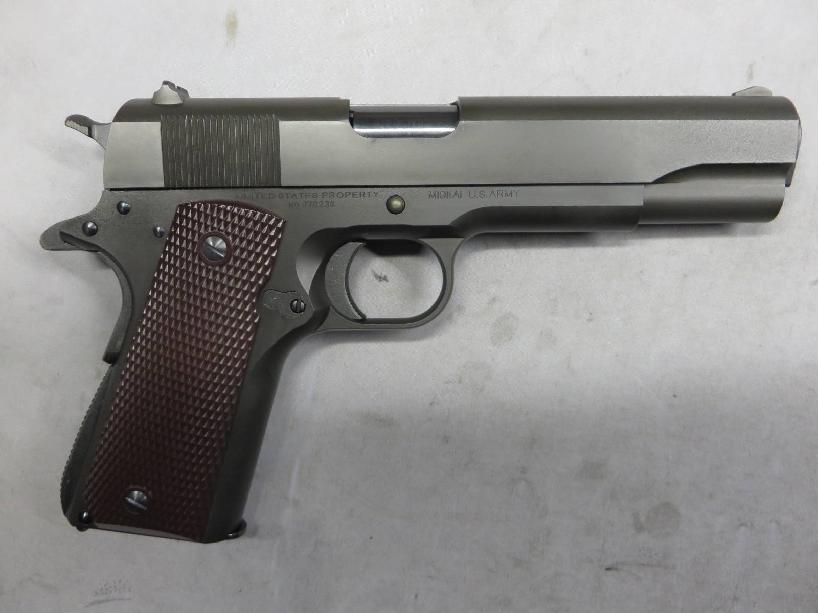 【タニオコバ・Mule】GM-7.5 M1911A1 ミリタリー ブラック トリプルカート仕様  モデルガン