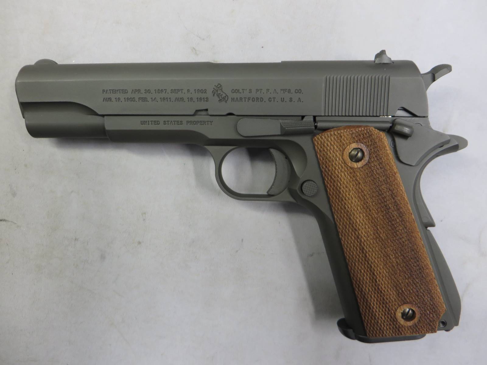 【BATON Airsoft】M1911A1 CO2 GBB　リミテッド　セラコート　リアルウッド