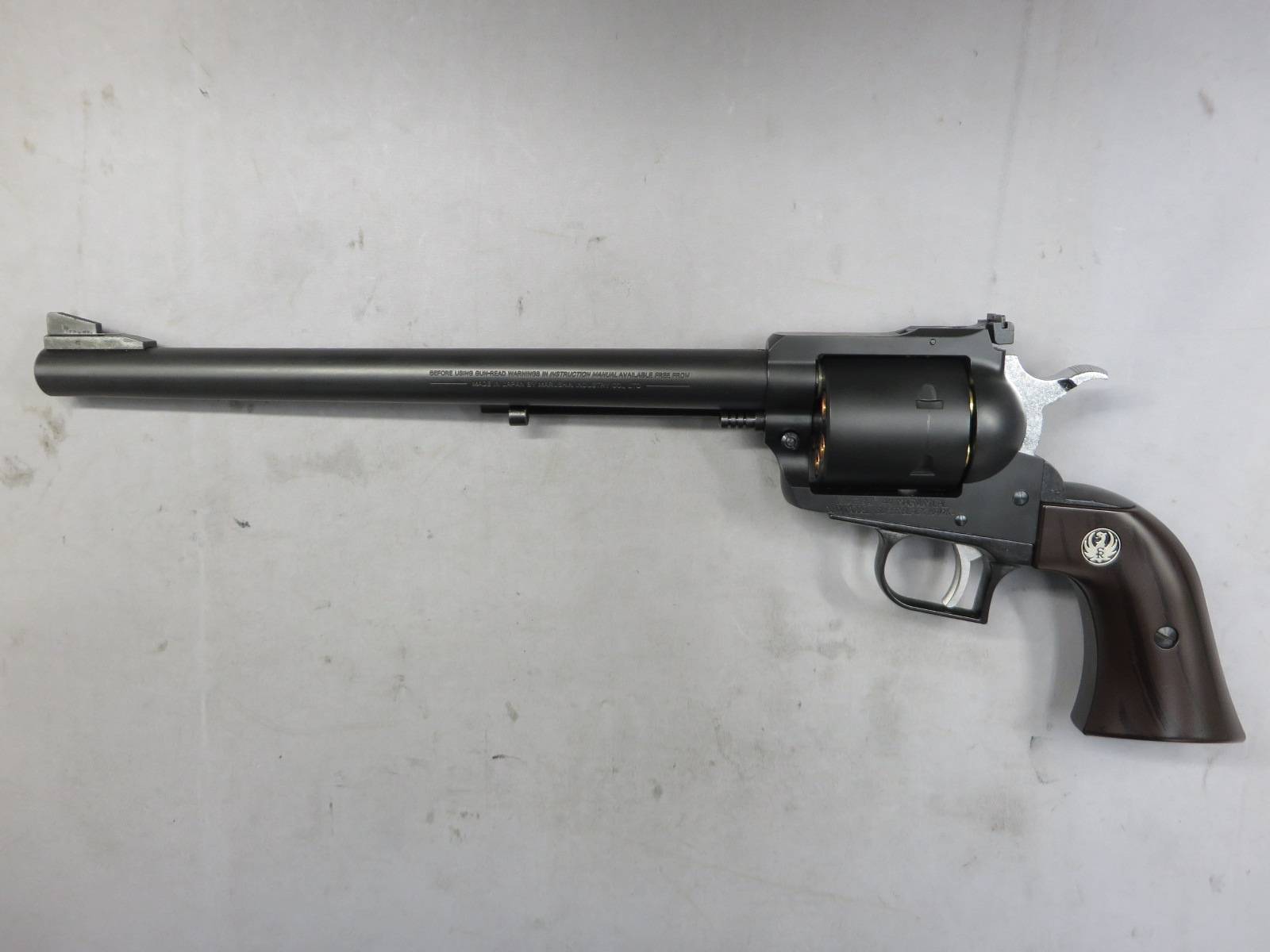 【マルシン】スーパーブラックホーク 10.5in マットブラック プラグリップ仕様 6mmBB リアルXカートリッジ