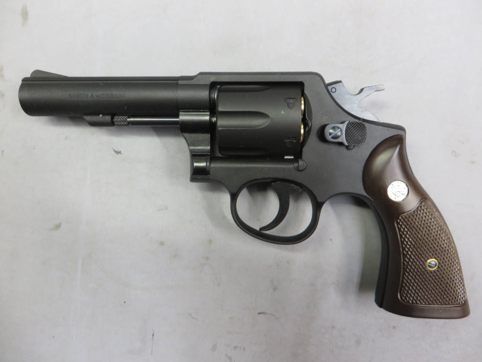 【マルシン】S&W M10 ブラック HW　チェッカープラグリップ仕様 リアルXカートリッジ