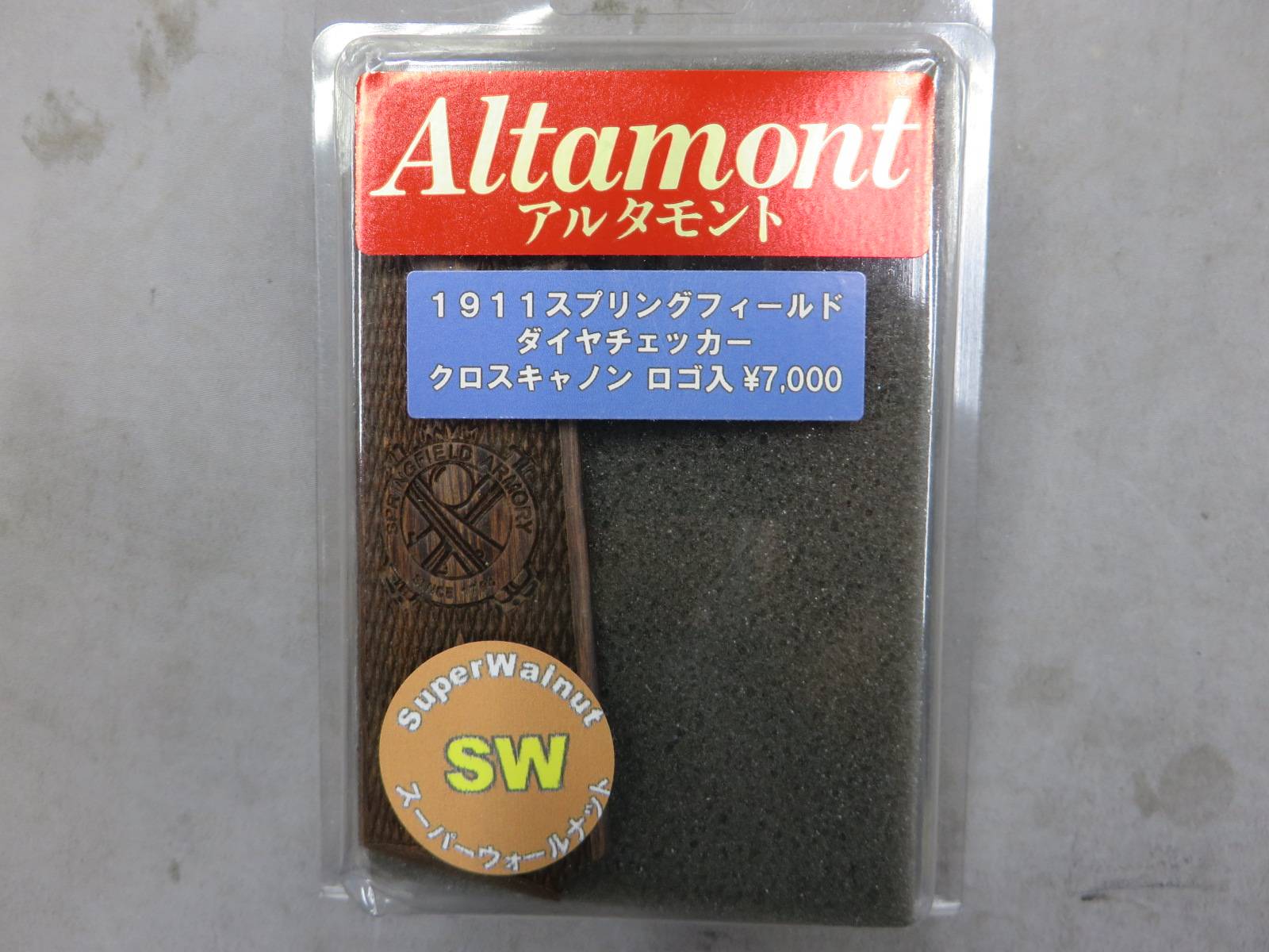 【アルタモント】SpringField Armory Cross Cannon Dia-Checkered フルサイズ グリップ