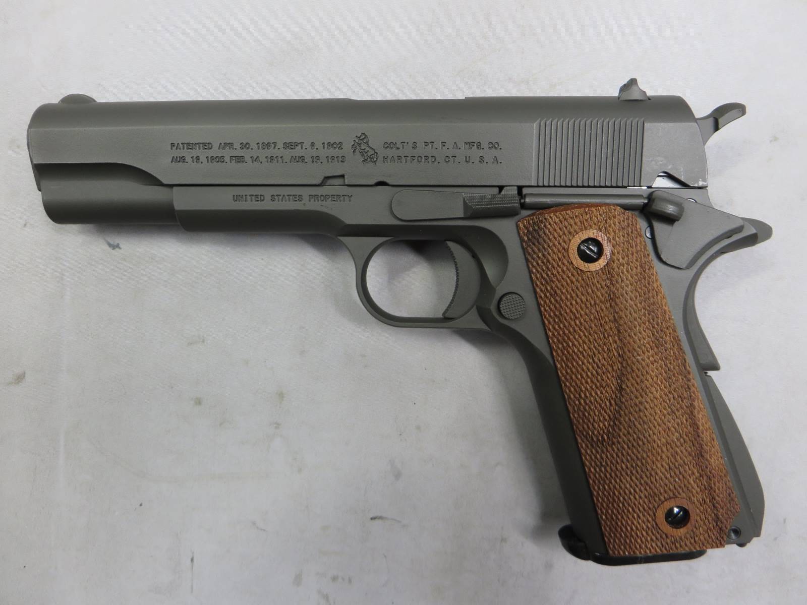 【BATON Airsoft】M1911A1 CO2 GBB　リミテッド　セラコート　リアルウッド