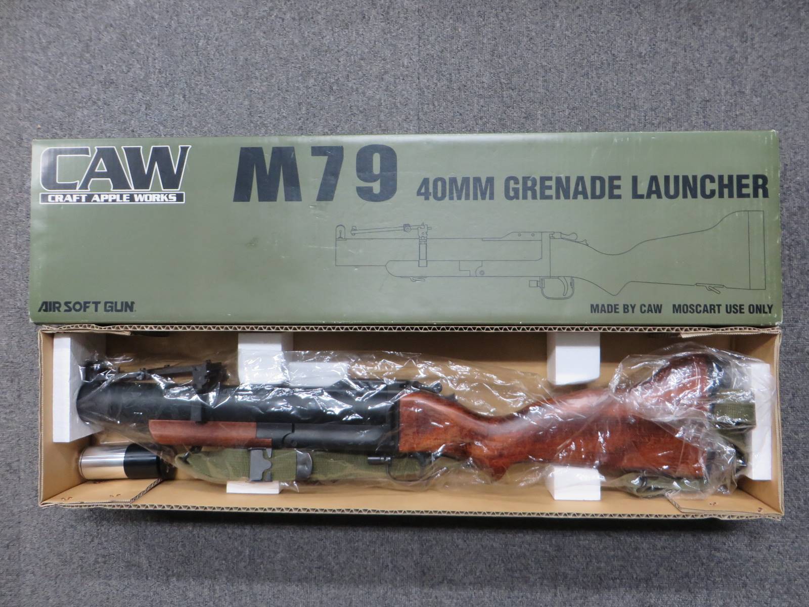 【CAW】U.S.M79 グレネードランチャー 木製ストック　+　モスカート