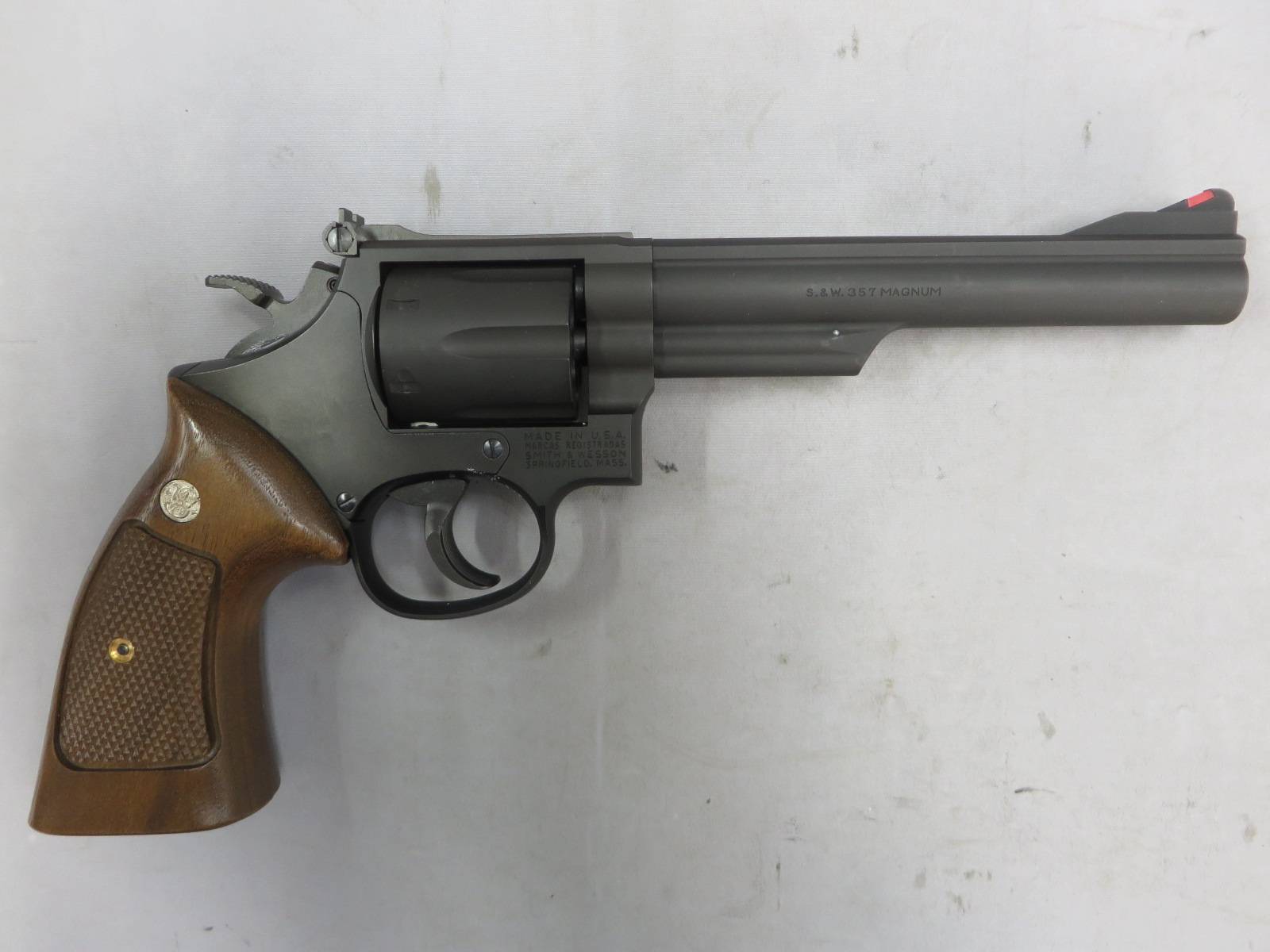 【タナカ】S&W M19 コンバットマグナム 6in HW Ver.3・+Weight木製グリップ・S&Wガンケース   モデルガン