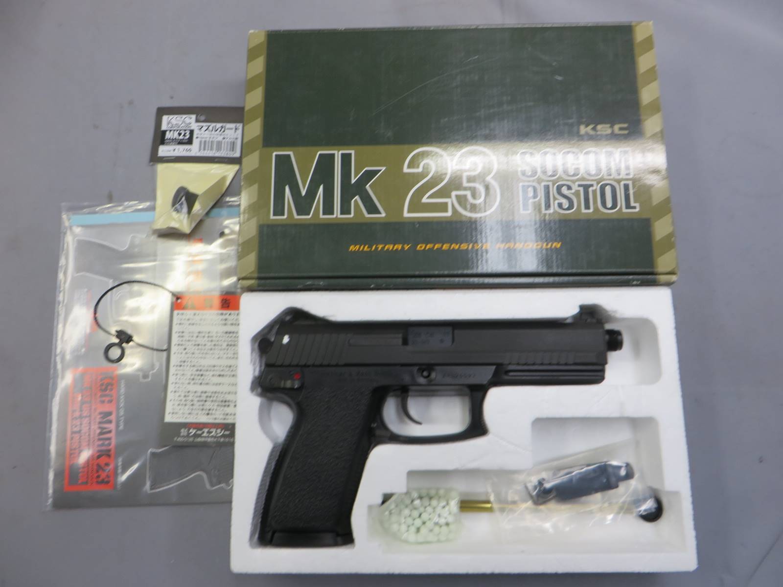 【KSC】MK23 SOCOMピストル PROTO Phase2 05HK・マズルガード