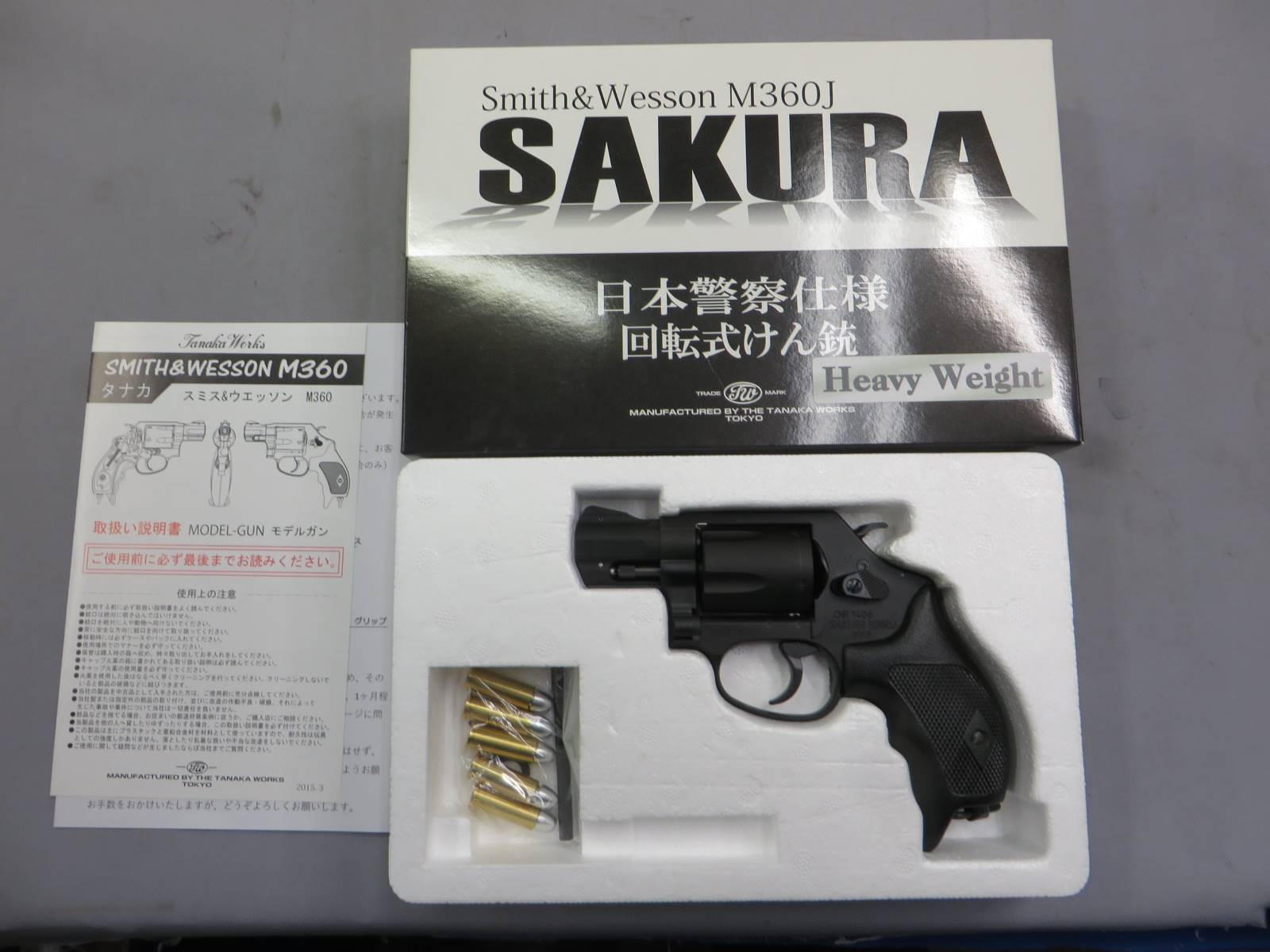 【タナカ】 S&W M360J SAKURA HW モデルガン