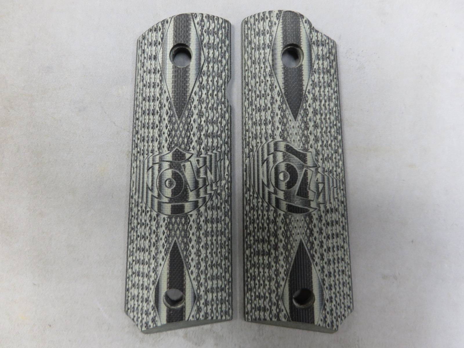 【Vz Grips】G10グリップ 1911 ダブルダイヤモンド Colt ロゴ Gry