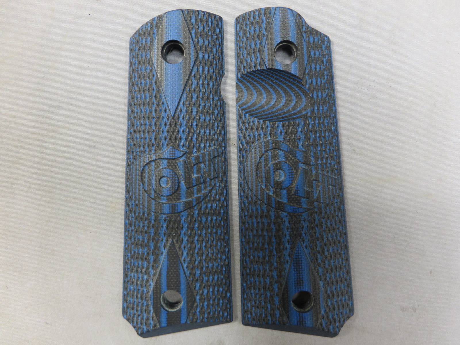 【Vz Grips】G10グリップ 1911 ダブルダイヤモンド Colt ロゴ ブルー