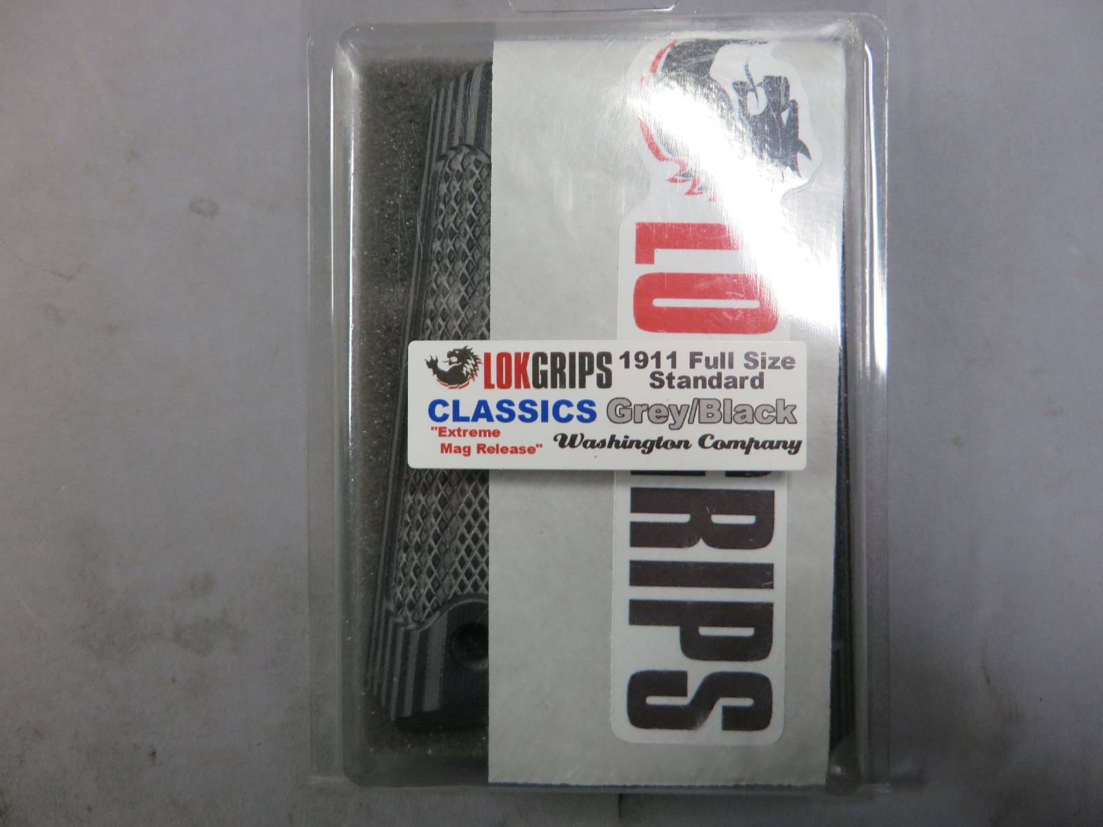 【LOK GRIPS】1911 フルサイズ CLASSIC Grey/Black