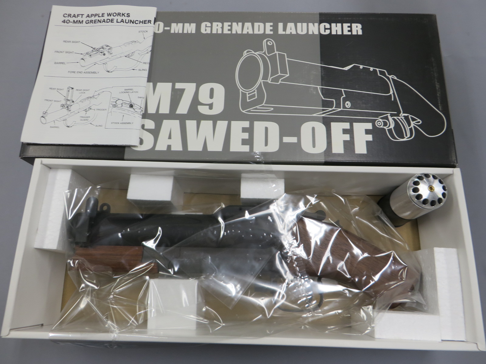 【CAW】U.S.M79 グレネードランチャー ソウドオフ 木製ストック　+　モスカート