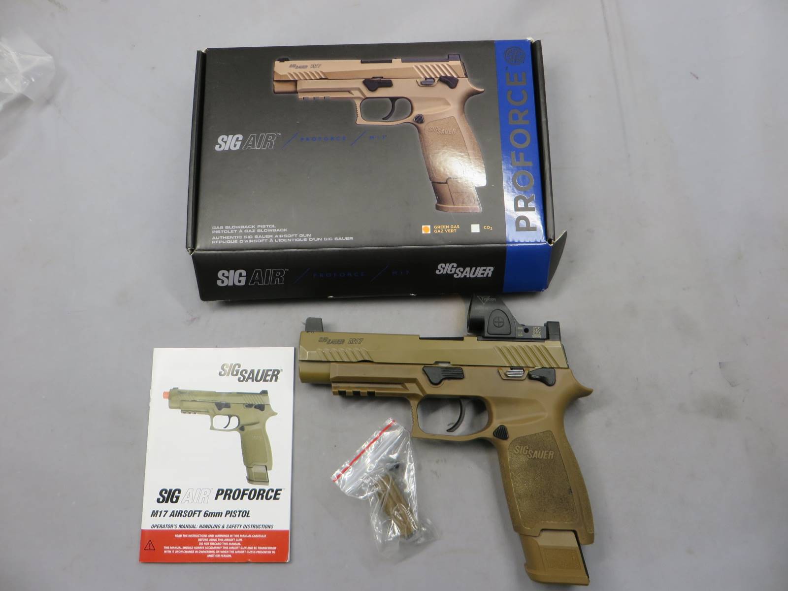 【SIG AIR・VFC】P320-M17 PROFORCE メタルスライド Trijiconタイプ SRO・ SIG SAUER アメリカ陸軍最新型制式採用拳銃