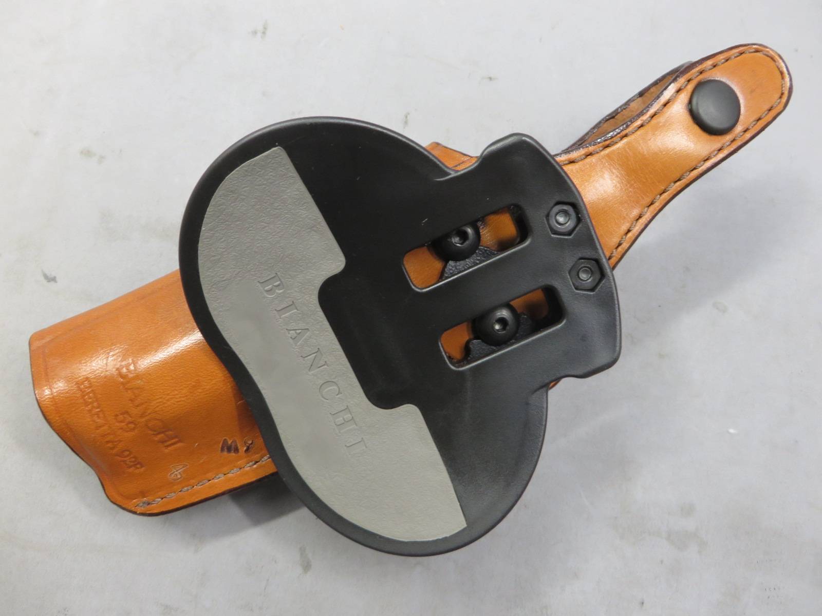 【BIANCHI】Model.59・ベレッタ m92F 他 スペシャル エージェント ホルスター TAN