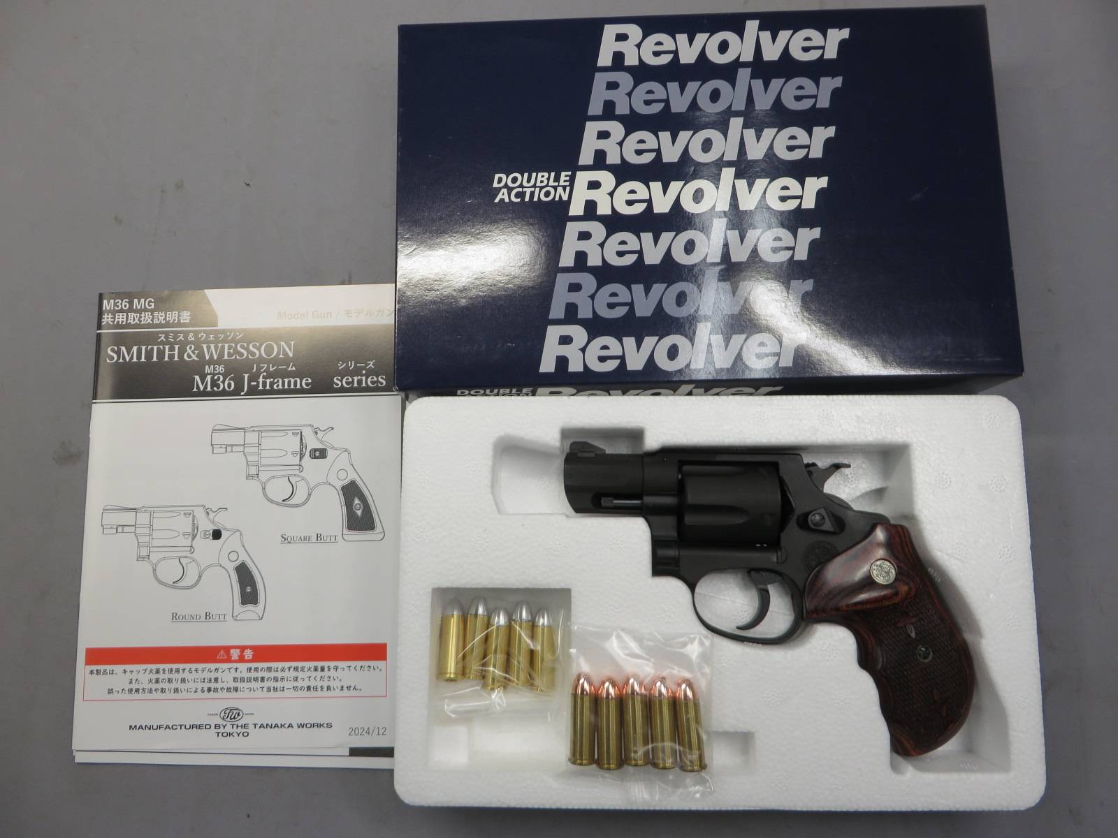 【タナカ】S&W M36 PerformanceCenter 2in HW Ver.2   モデルガン・アルタモント 木製グリップ・ダミーカート5発