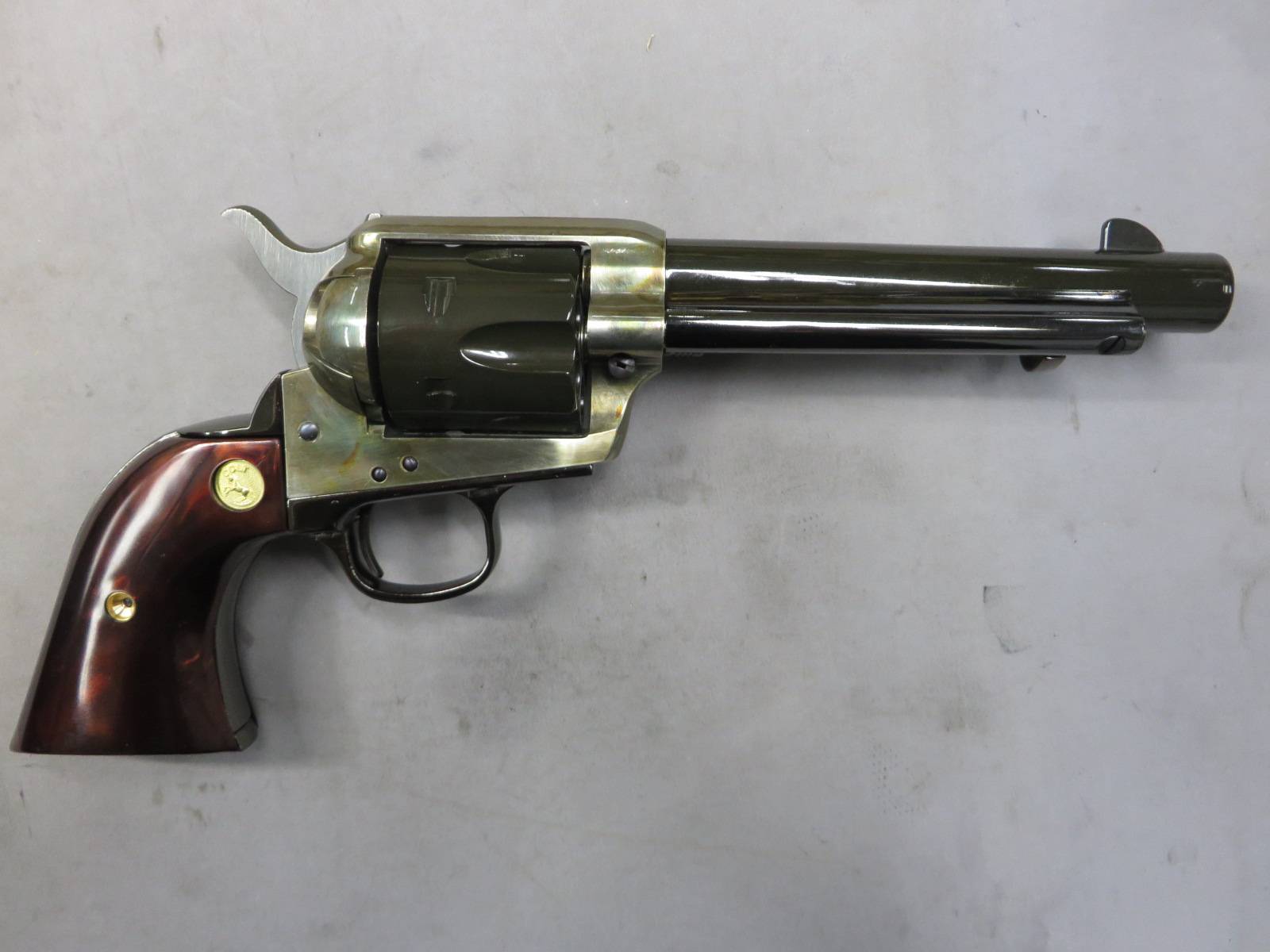 【ハートフォード】SAA.45 メッキ ケースハードン カスタム アーティラリー モデルガン