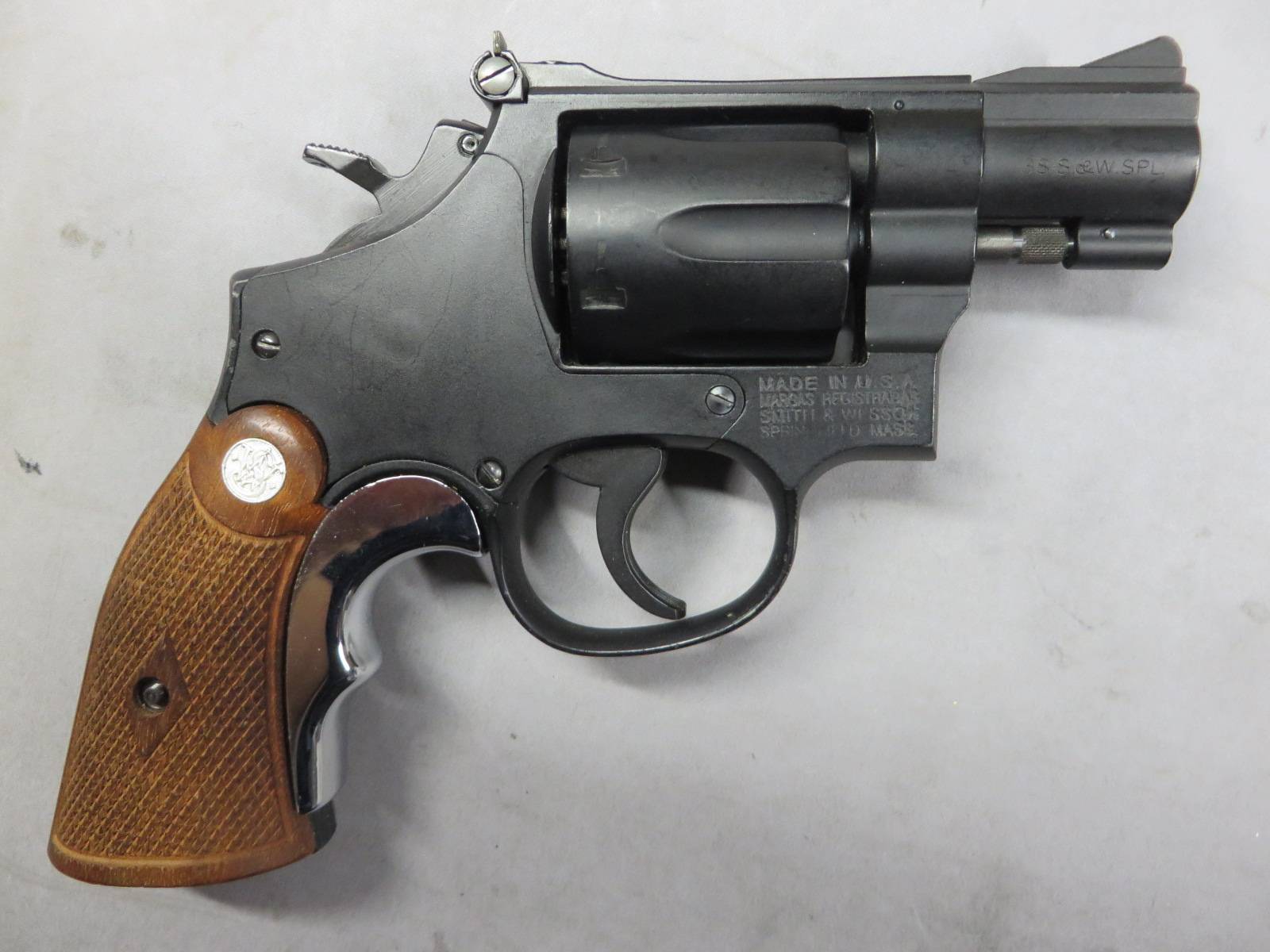 【ハートフォード】S&W M15 コンバットマスターピース 42.5n オールドタイプ木製グリップ・グリップアダプター モデルガン