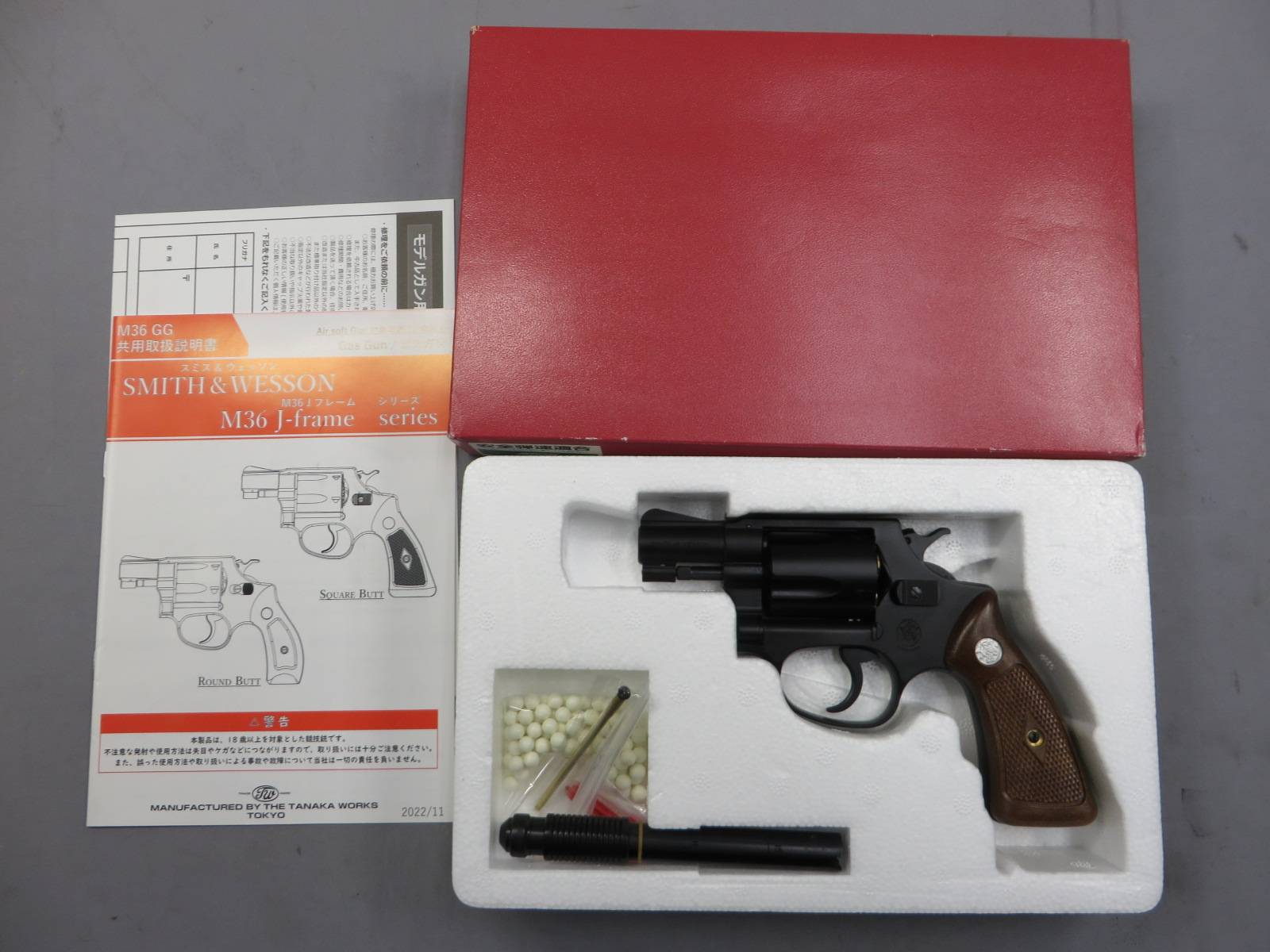 【タナカ】S&W .38スペシャル Pre36　2in スクエアバット Joker HW Ver.2