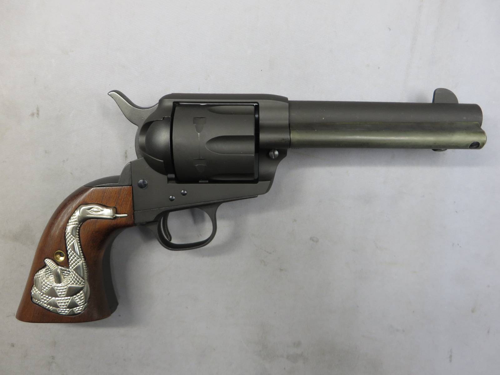 【タナカ】コルトSAA.45 2nd シビリアン HW ・ラトルスネーク 木製グリップ　モデルガン